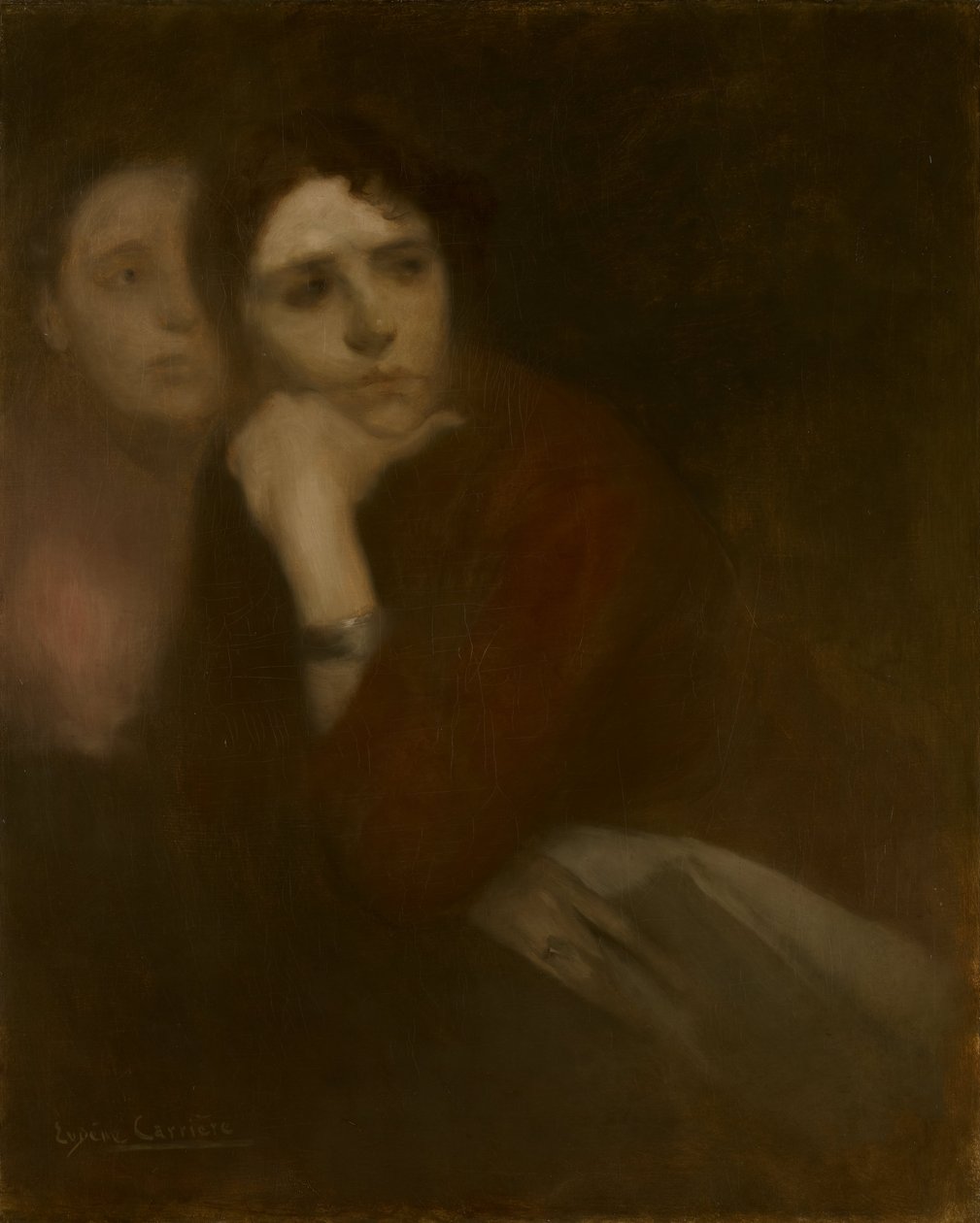 Twee vrouwen door Eugène Carrière