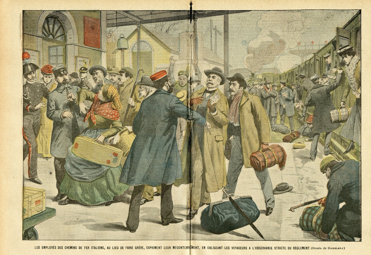 Illustratie van Eugene Damblans (1865-1945) in Le Pelerin door Eugene Damblans