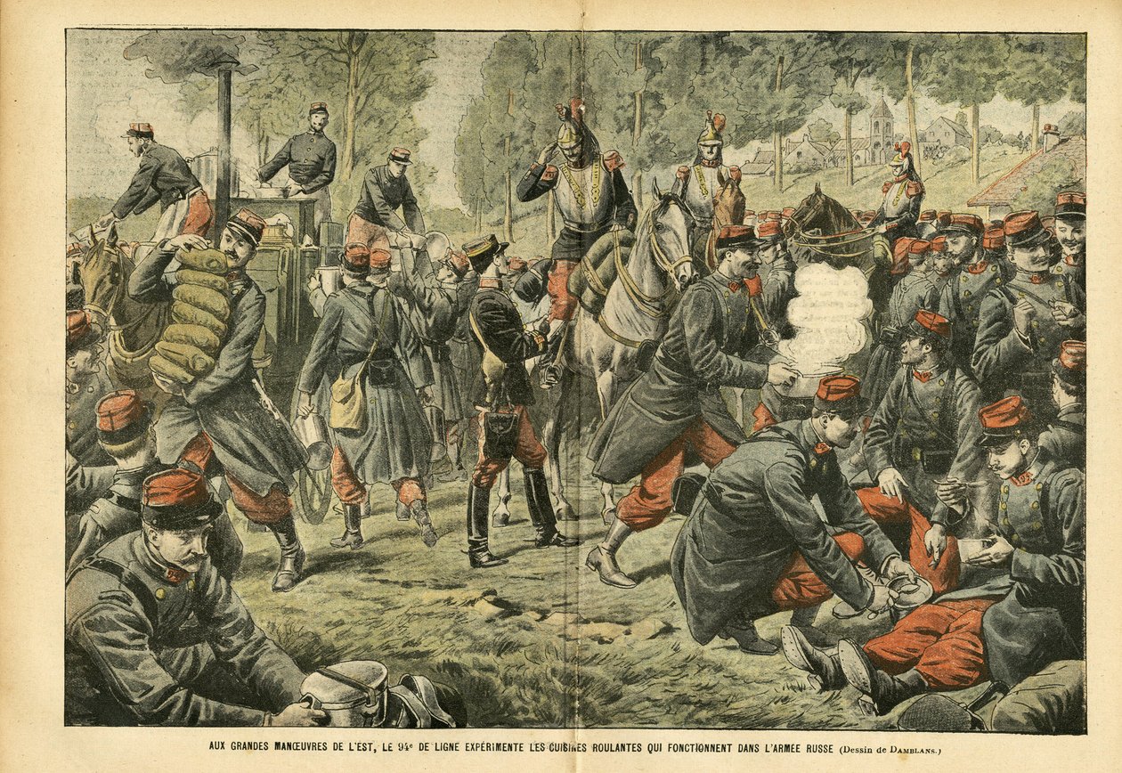 Illustratie van Eugene Damblans (1865-1945) in Le Pelerin door Eugene Damblans