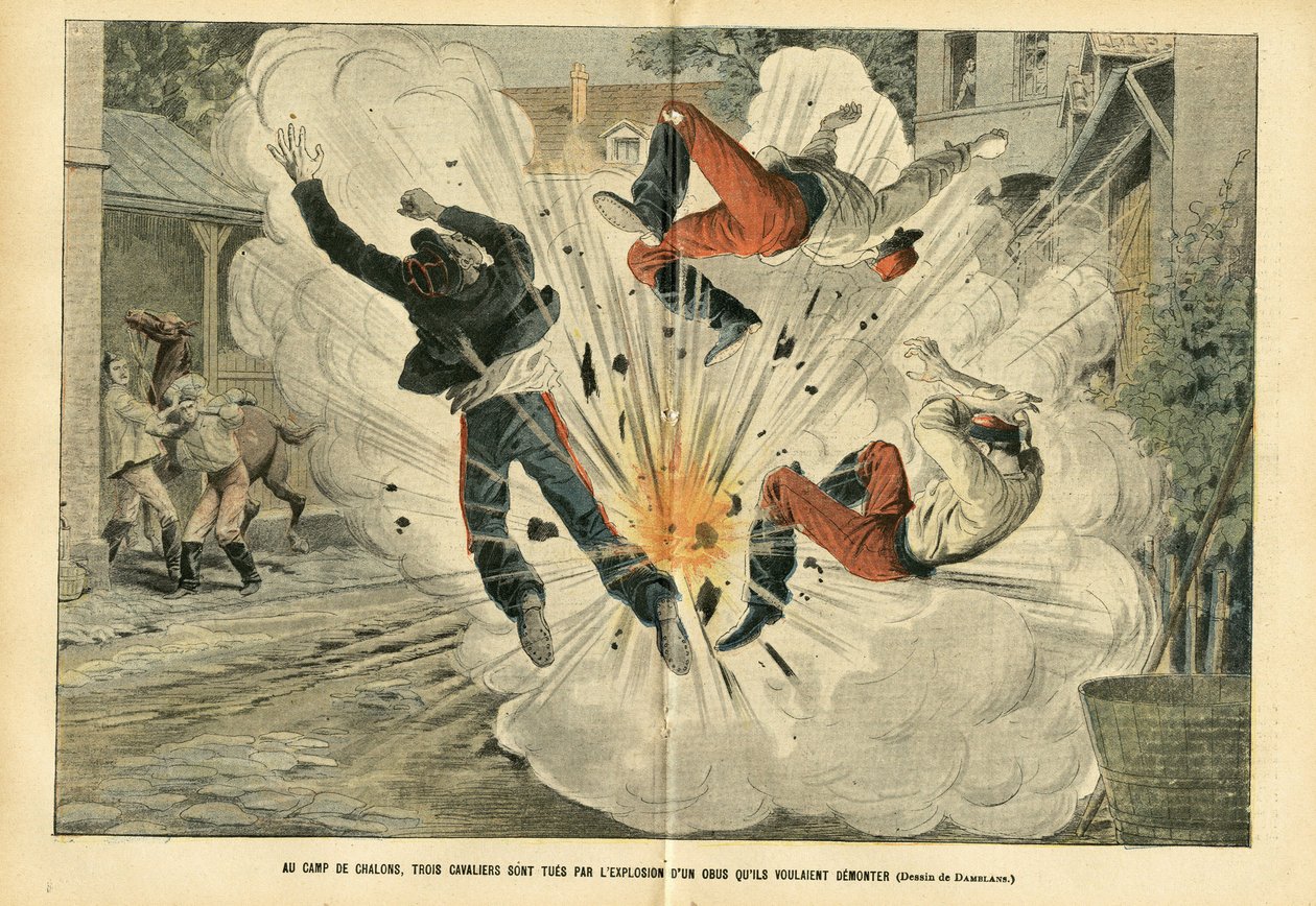 Illustratie van Eugene Damblans (1865-1945) in Le Pelerin door Eugene Damblans