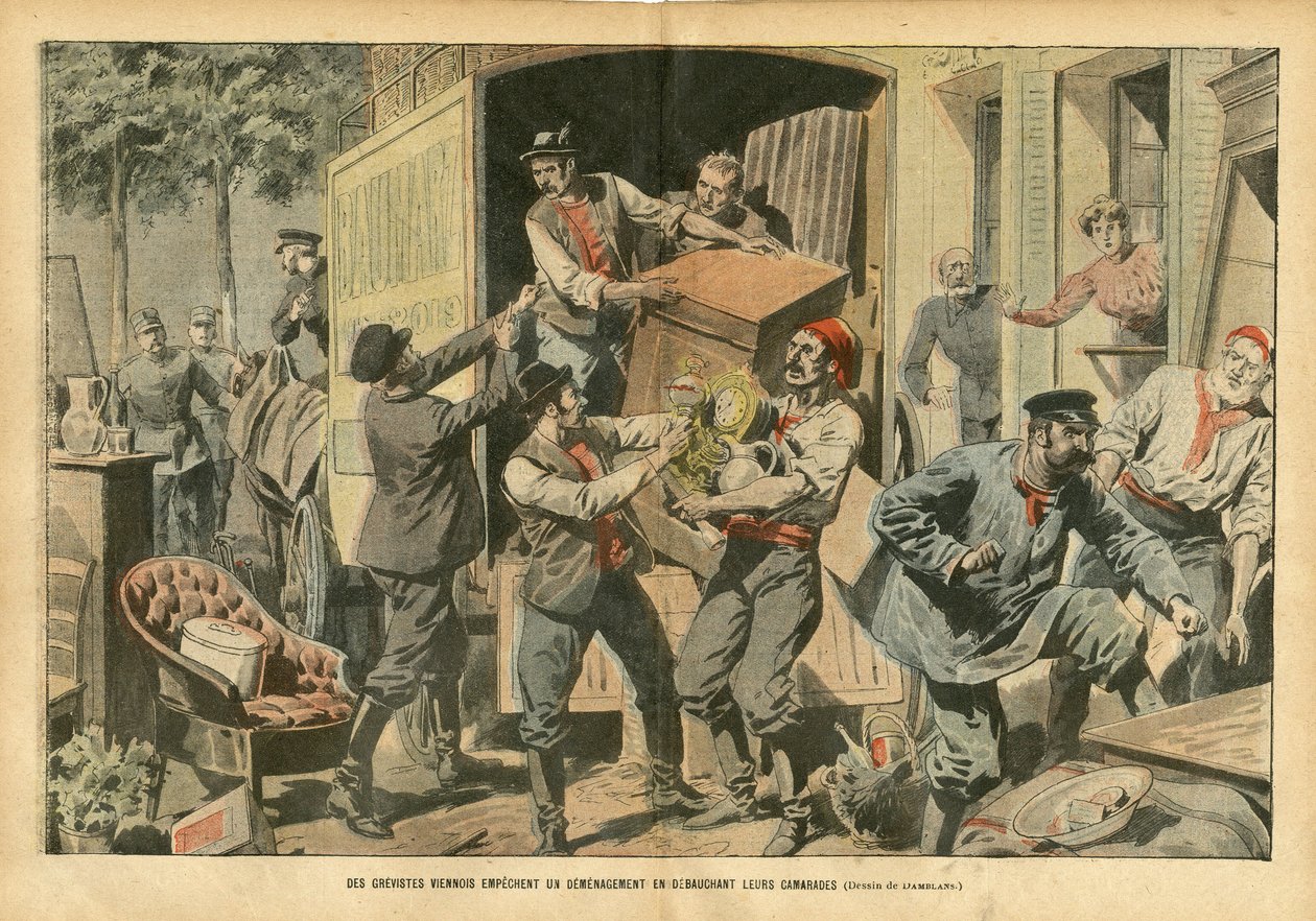 Illustratie van Eugene Damblans (1865-1945) in Le Pelerin door Eugene Damblans