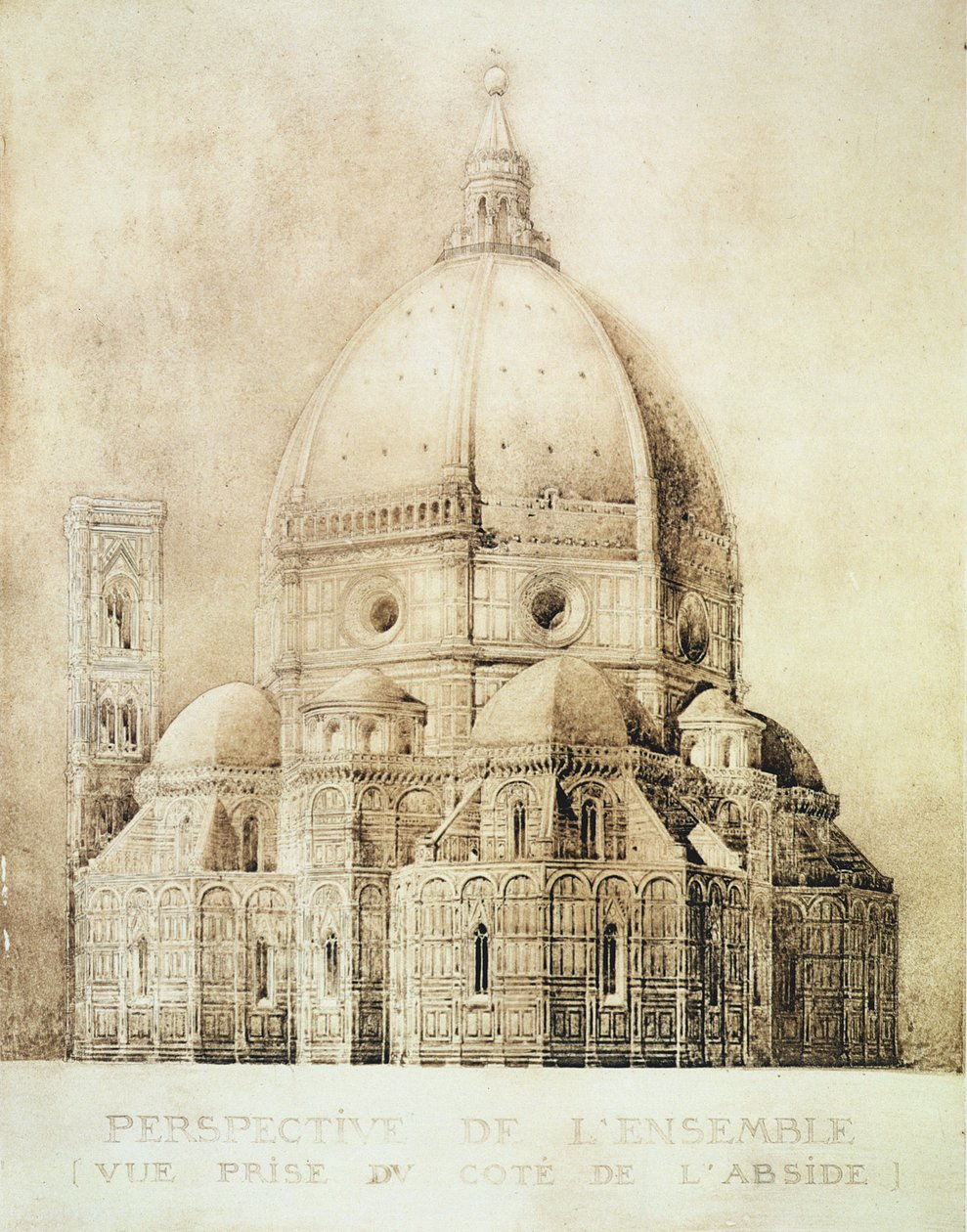Kathedraal van Florence vanuit het Oosten, uit 