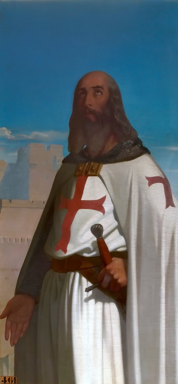 Jacques de Molay, Grootmeester van de Tempeliers door Eugene Emmanuel Amaury Duval