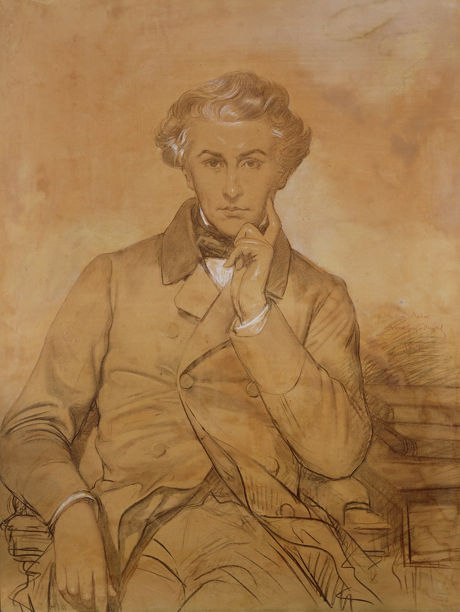 Portret van Henri Reber (1807-80) door Eugene Emmanuel Amaury Duval