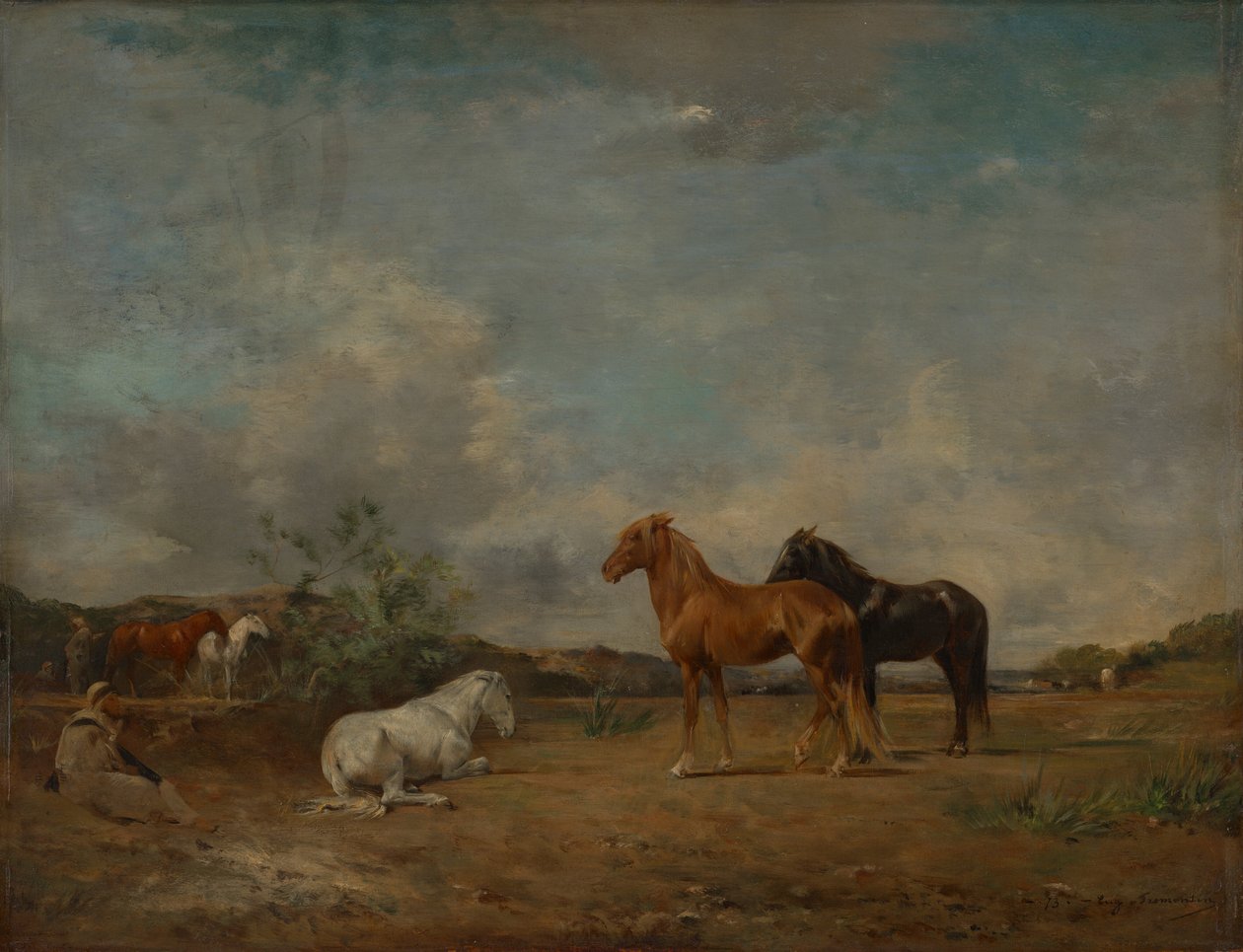 Arabisch kampement door Eugène Fromentin