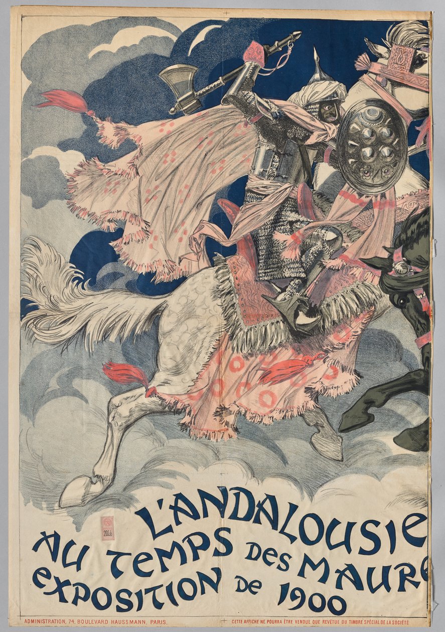 Andalusië ten tijde van de Moren (linkerkant) door Eugene Grasset