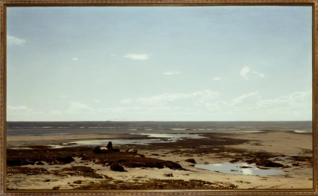 E. Dücker, Aan het strand door Eugene Gustav Dücker