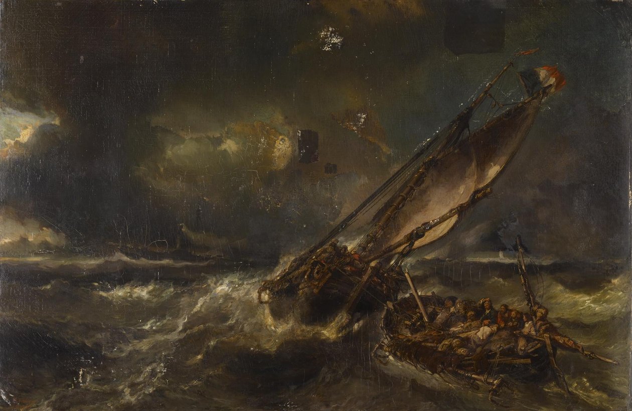 Na de storm door Eugene Isabey