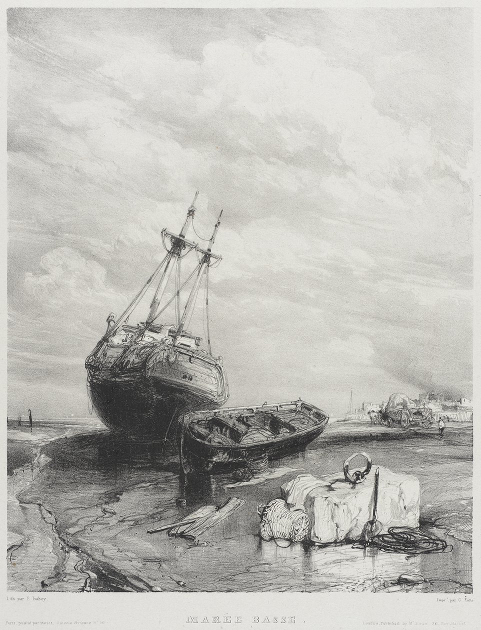 Laagwater door Eugene Isabey