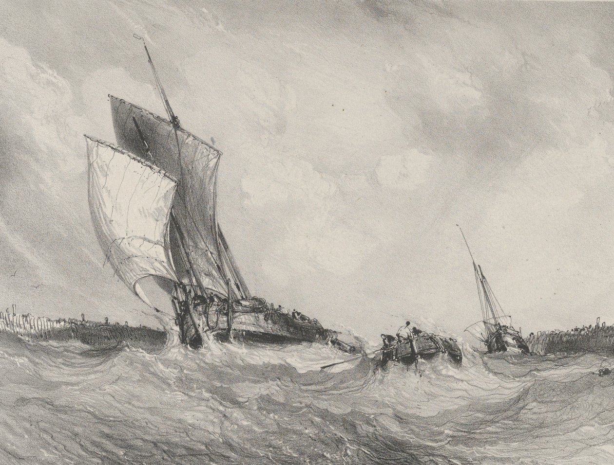 Terugkeer naar de haven door Eugene Isabey