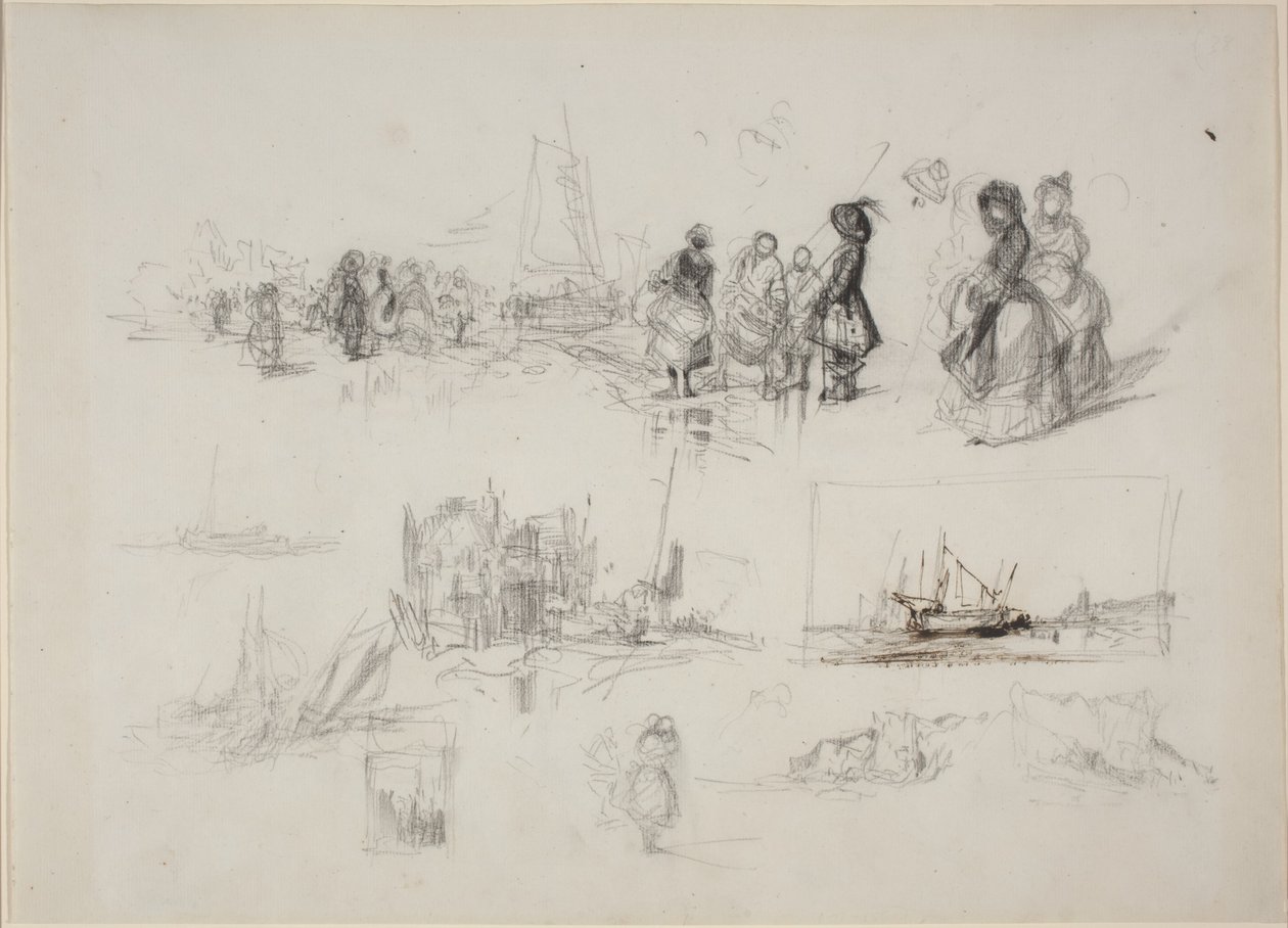 Studies aan Zee door Eugene Isabey