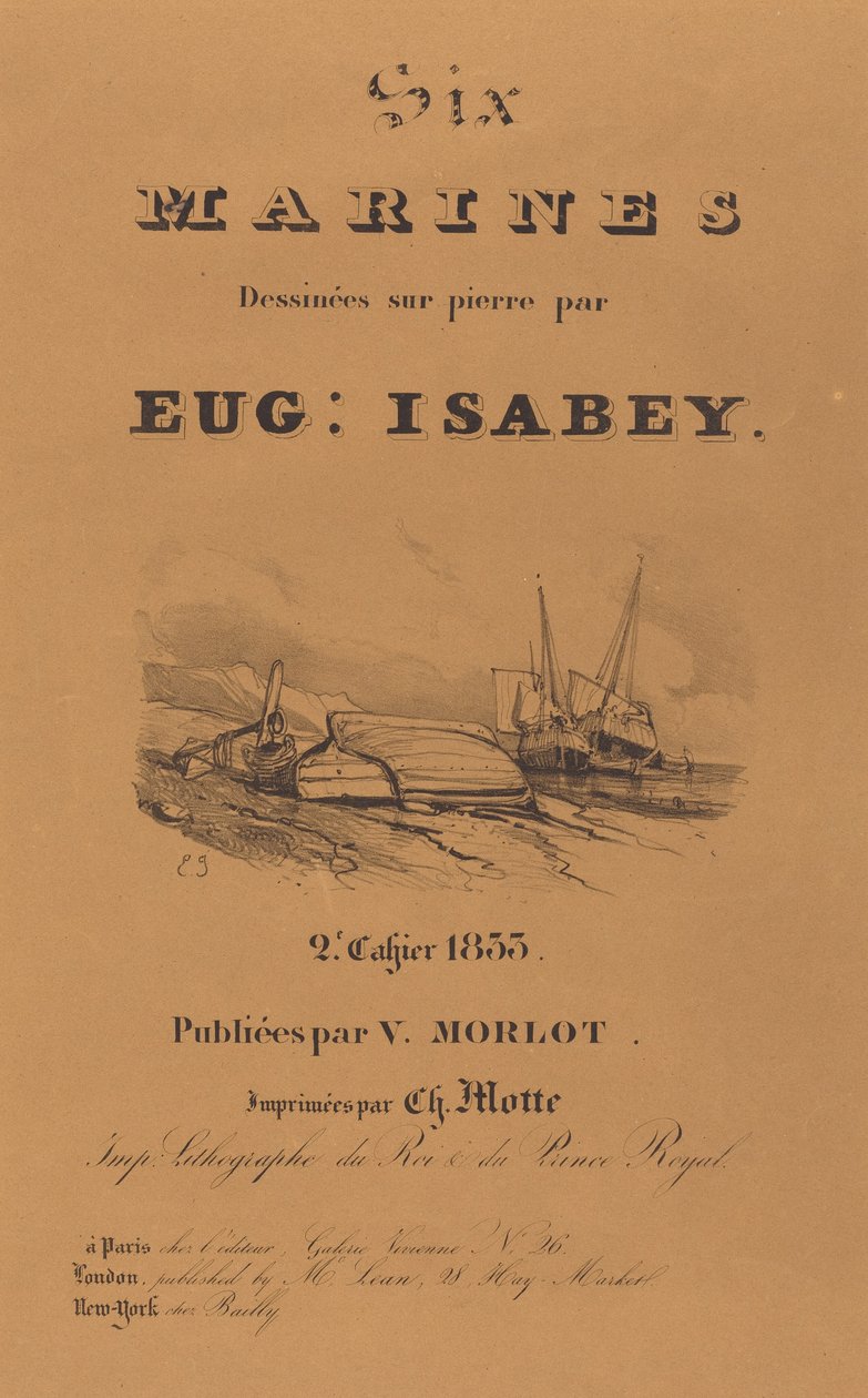 Sechs Marinesoldaten door Eugene Isabey