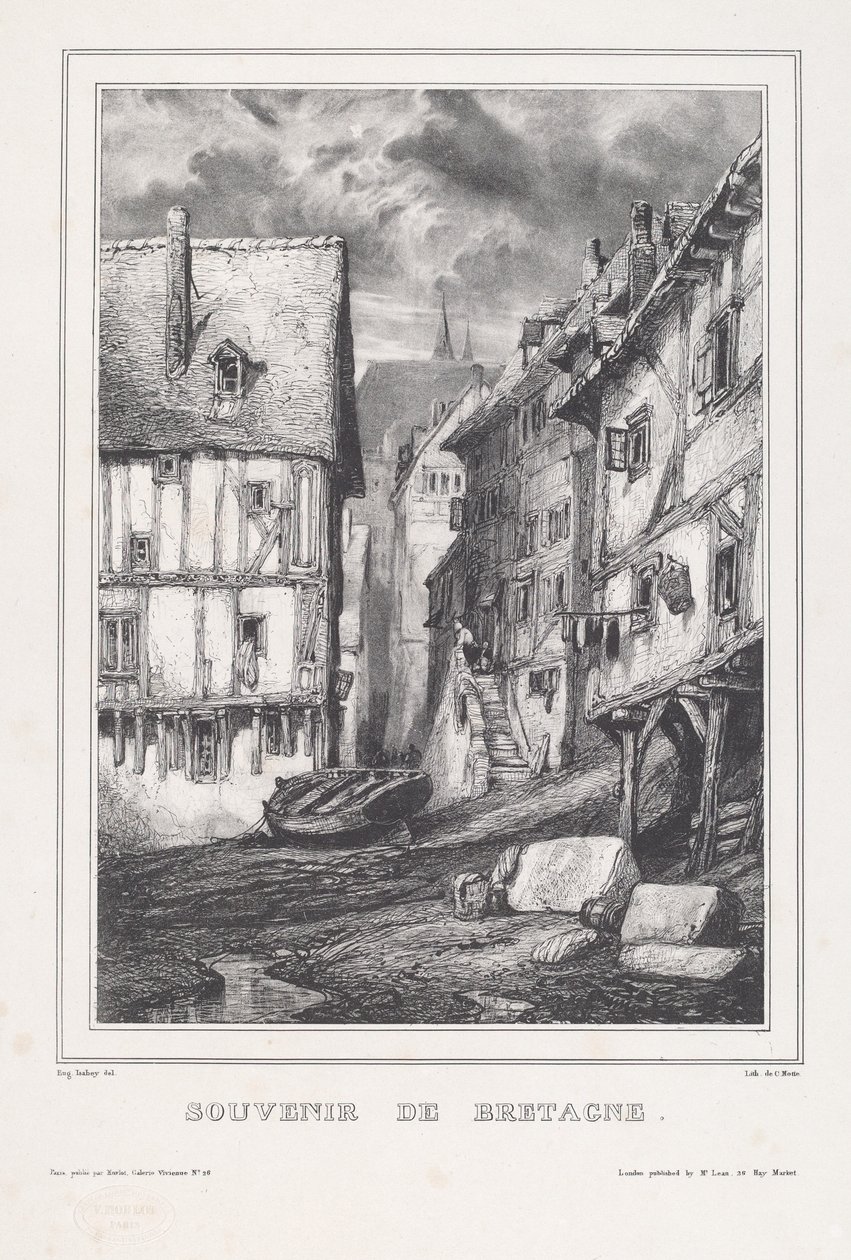 Souvenir de Bretagne door Eugene Isabey