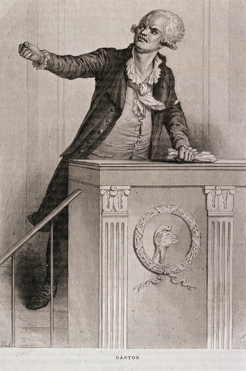 Portret van Georges Jacques Danton (1759-94) door Eugene Joseph Viollat