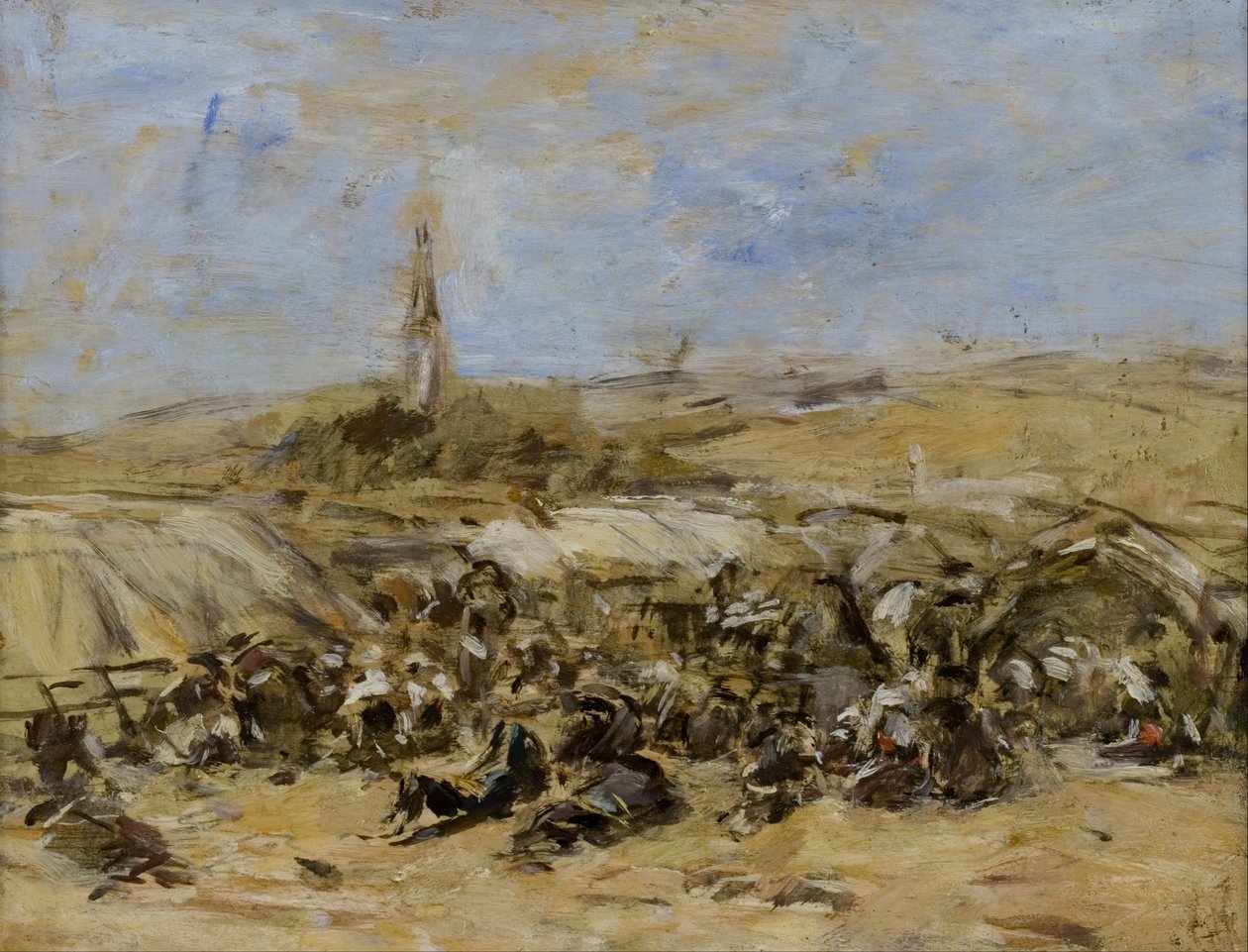 Vergeving van Ste-Anne-La-Palud door Eugene Louis Boudin
