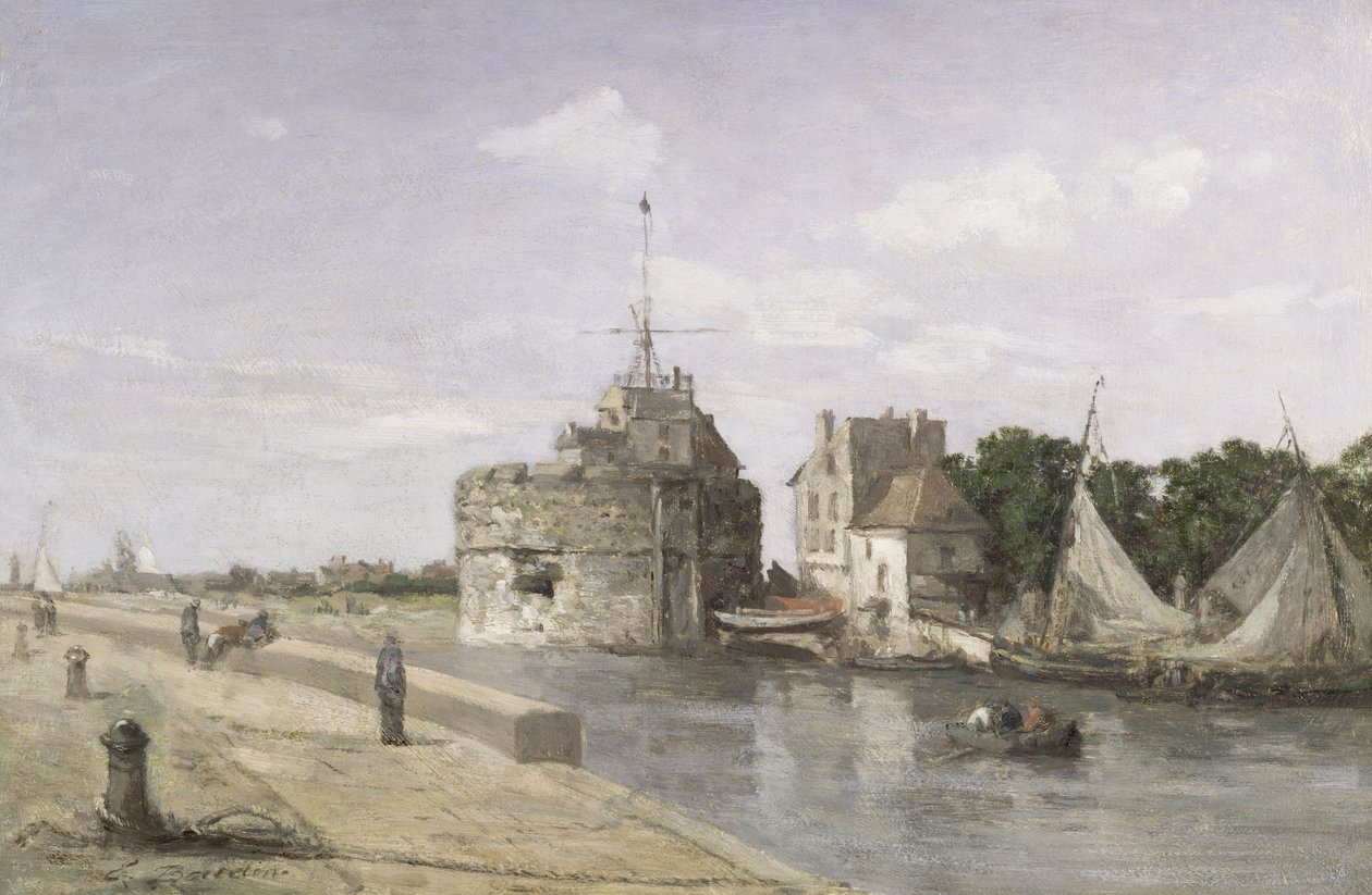 De Toren van Frans I in Le Havre door Eugene Louis Boudin