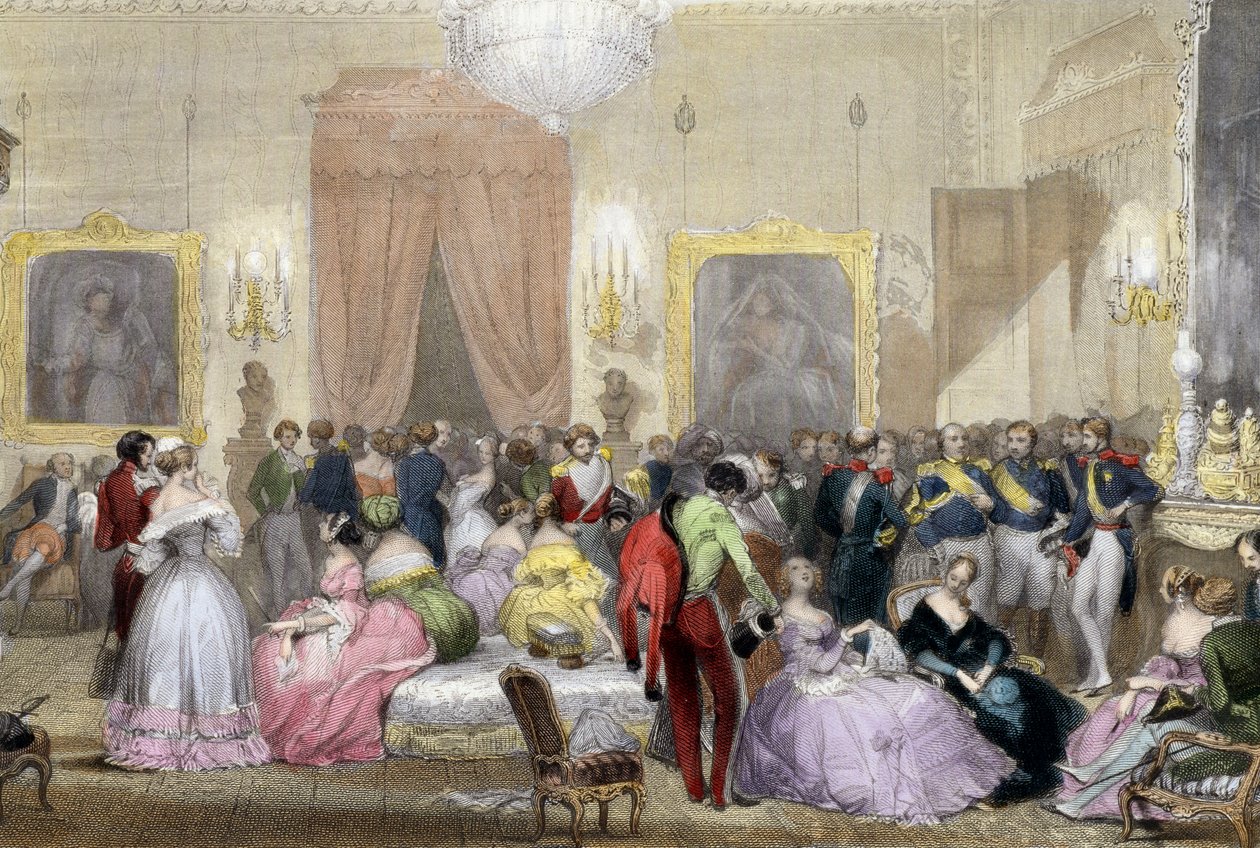 Avond in huis van de Hertogen van Orleans door Eugene Louis Lami
