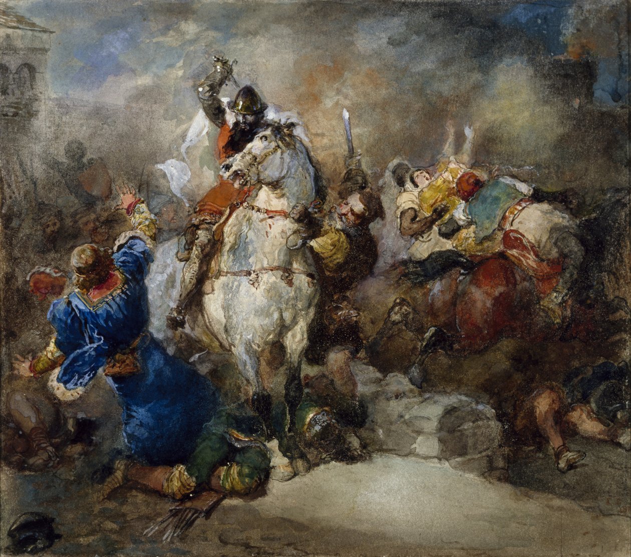 De ontvoering van Rebecca door Eugene Louis Lami
