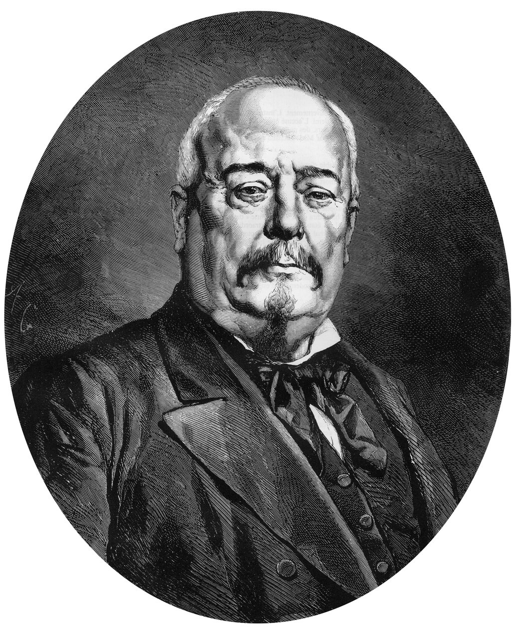Francois-Achille Bazaine, gravure naar foto door Maunoury door Eugene Manoury