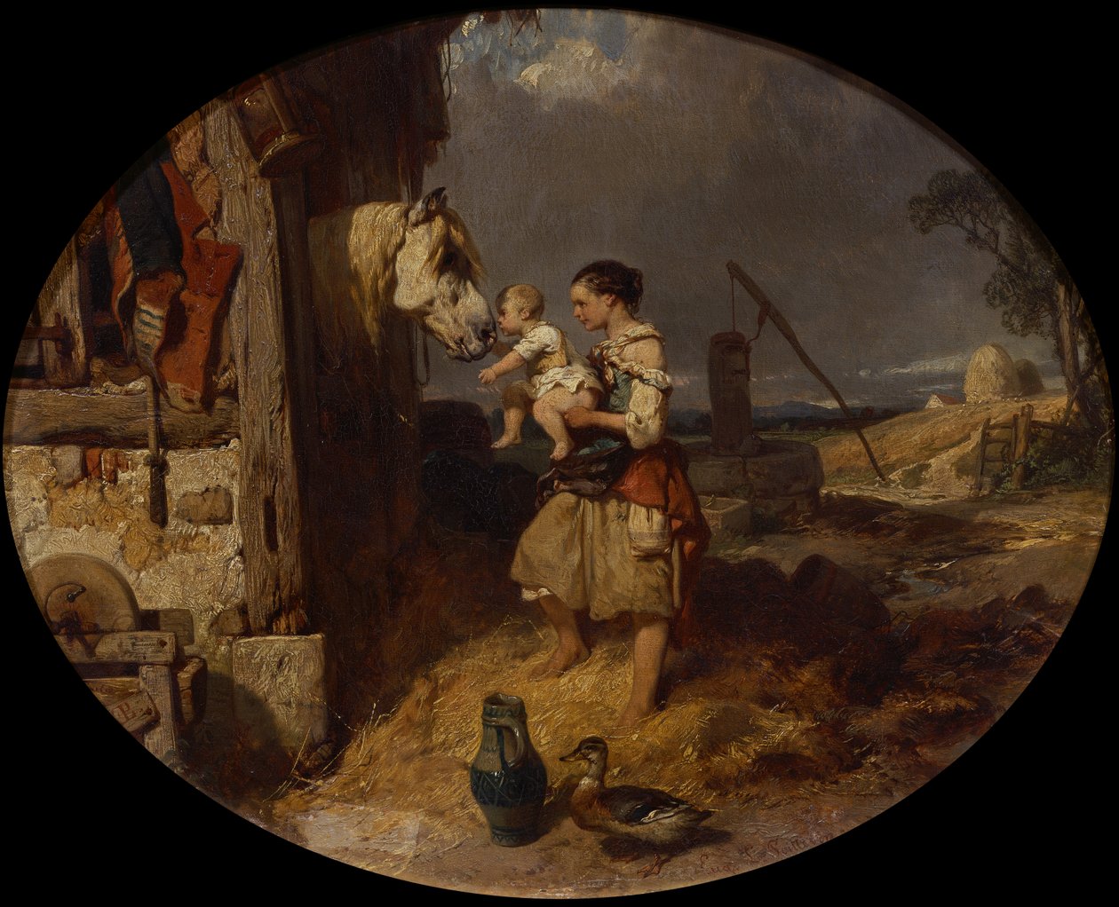 De Boerderijvrienden door Eugene Modeste Edmond Lepoittevin