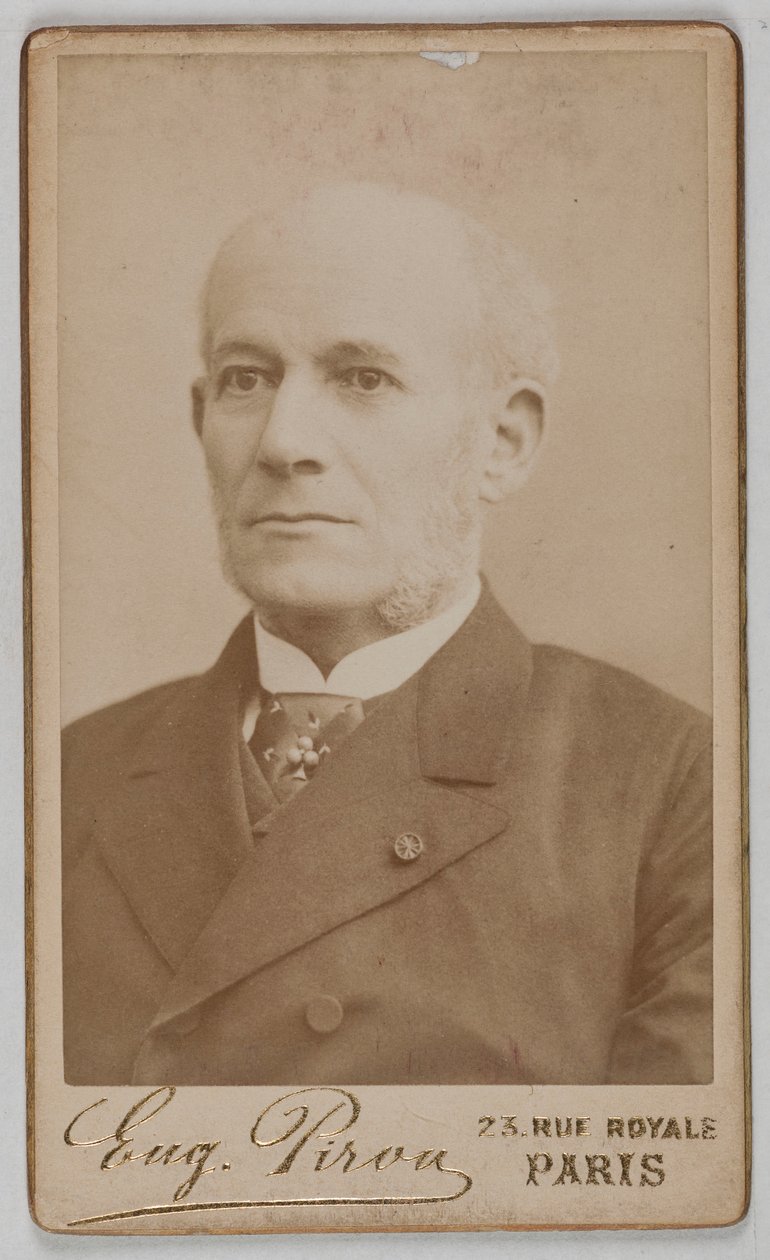 Porträt von Constant-Louis-Jean-Benjamin Jaurès (1823-1889), (Admiral, Diplomat, Politiker) door Eugene Pirou