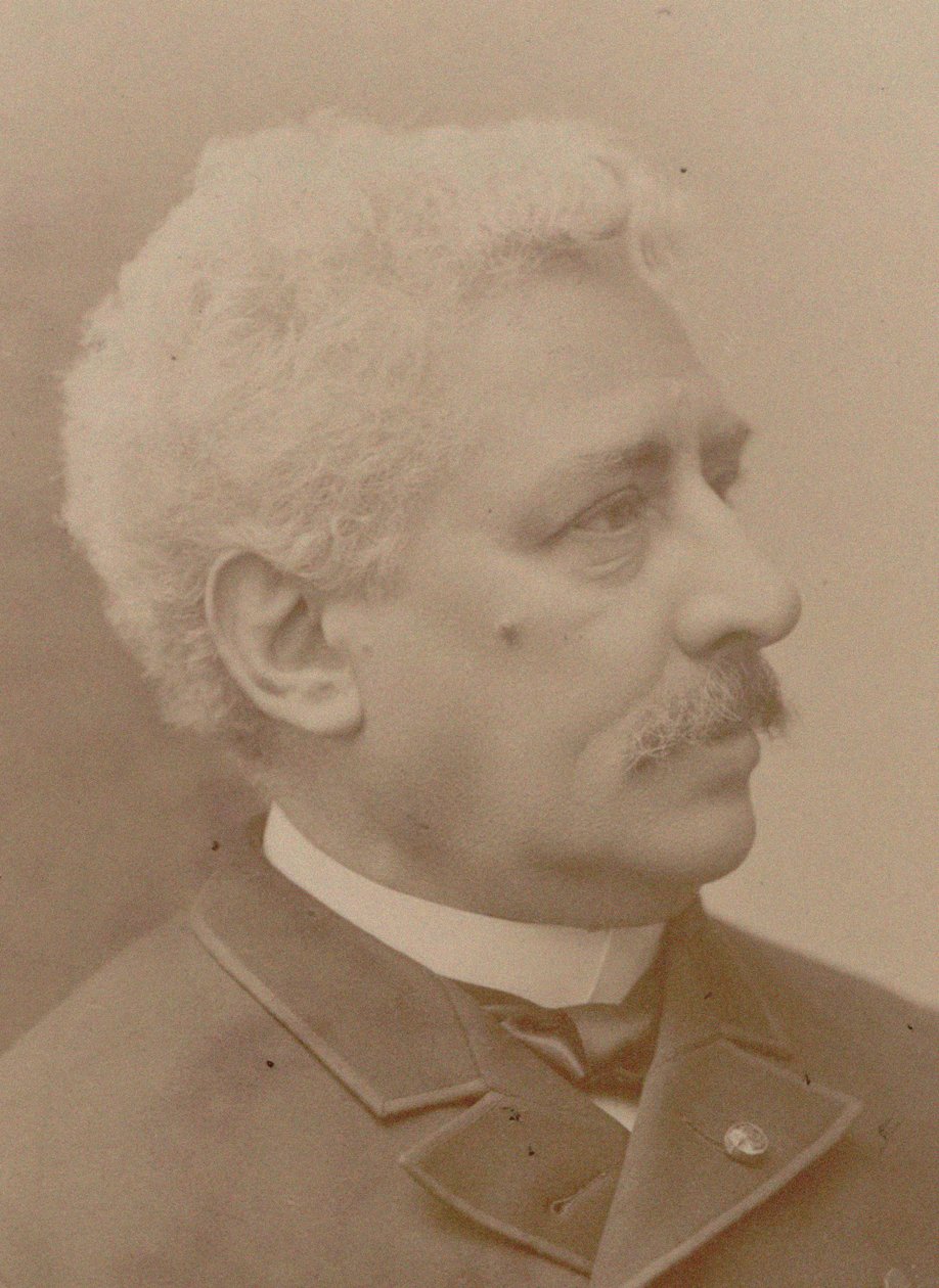 Portret van de componist Olivier Métra 1830-1889, 1870s door Eugene Pirou