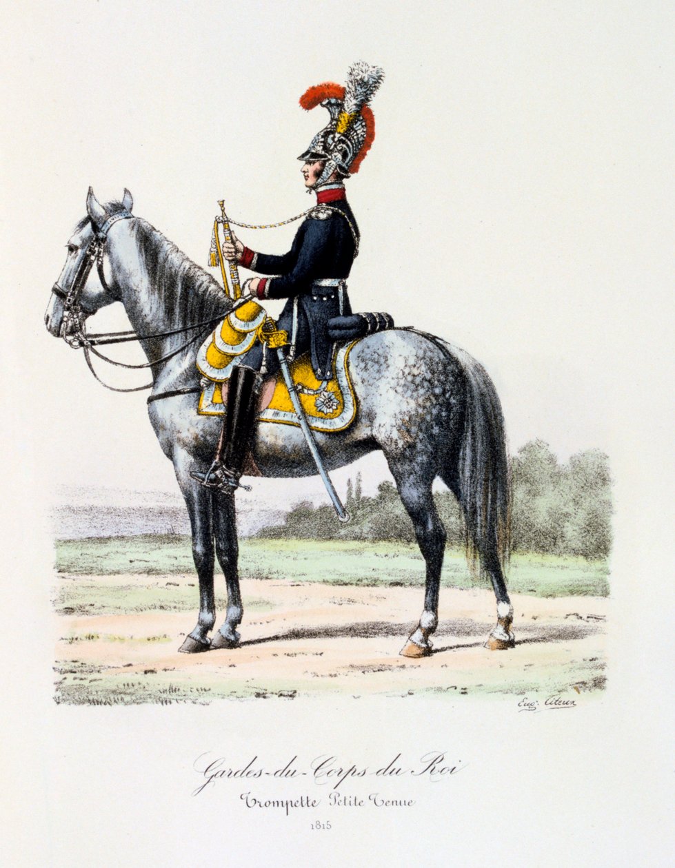 Gardes-du-Corps de Roi, Trompettist petite tenue door Eugene Titeux