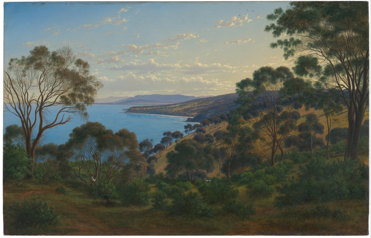 Dandenong Ranges van Beleura door Eugene von Guérard