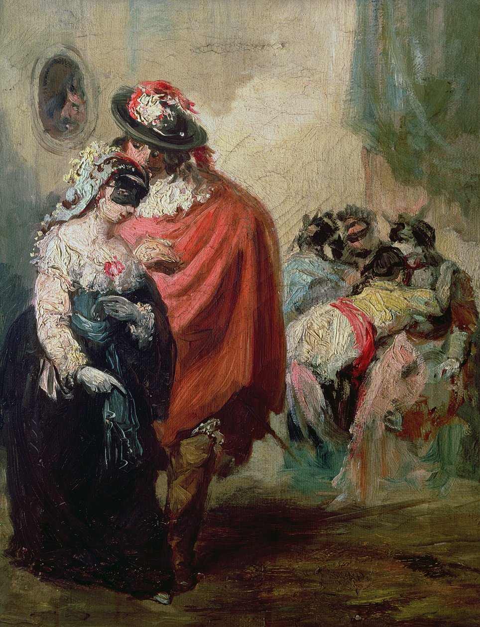 Maskerade door Eugenio Lucas y Padilla