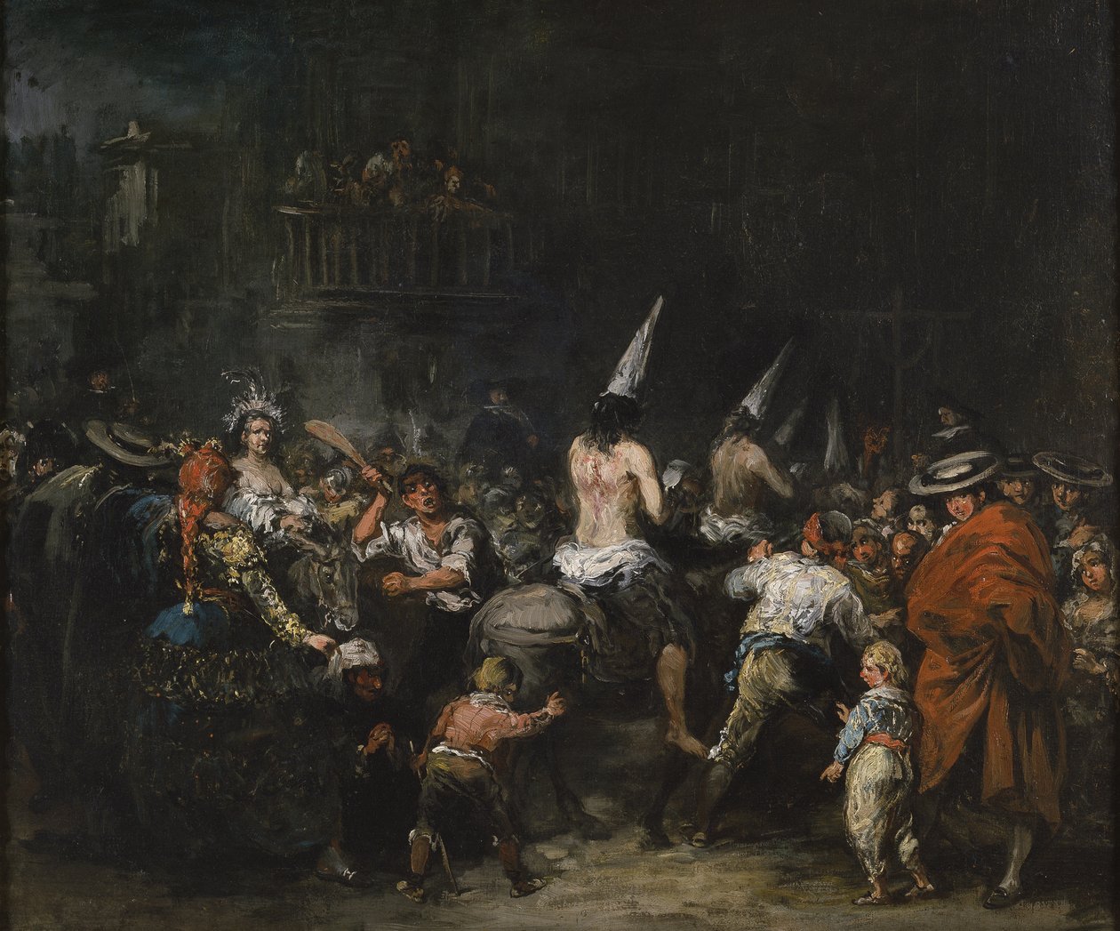 Veroordeeld door de inquisitie, tweede helft van de 19e eeuw door Eugenio Lucas Velázquez