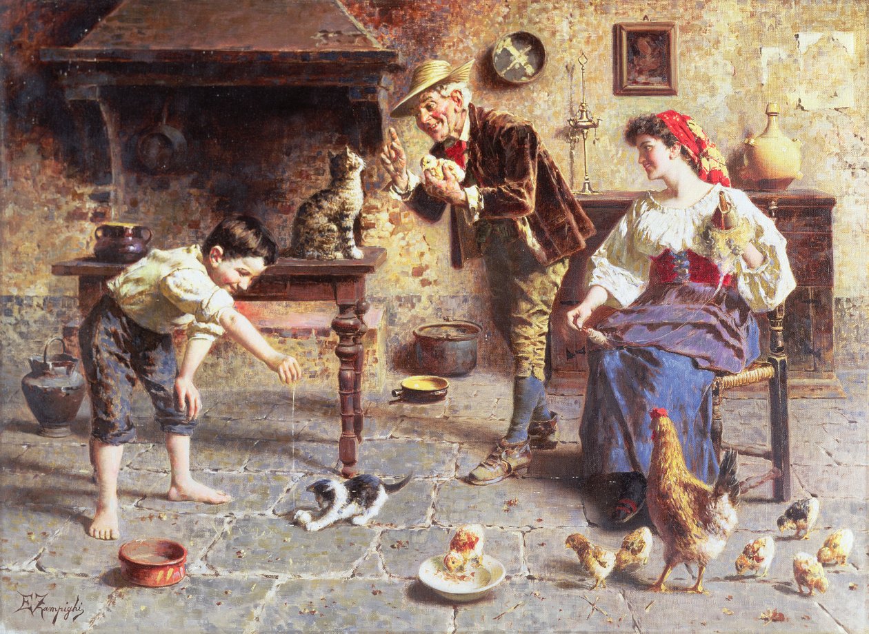 In de Keuken door Eugenio Zampighi