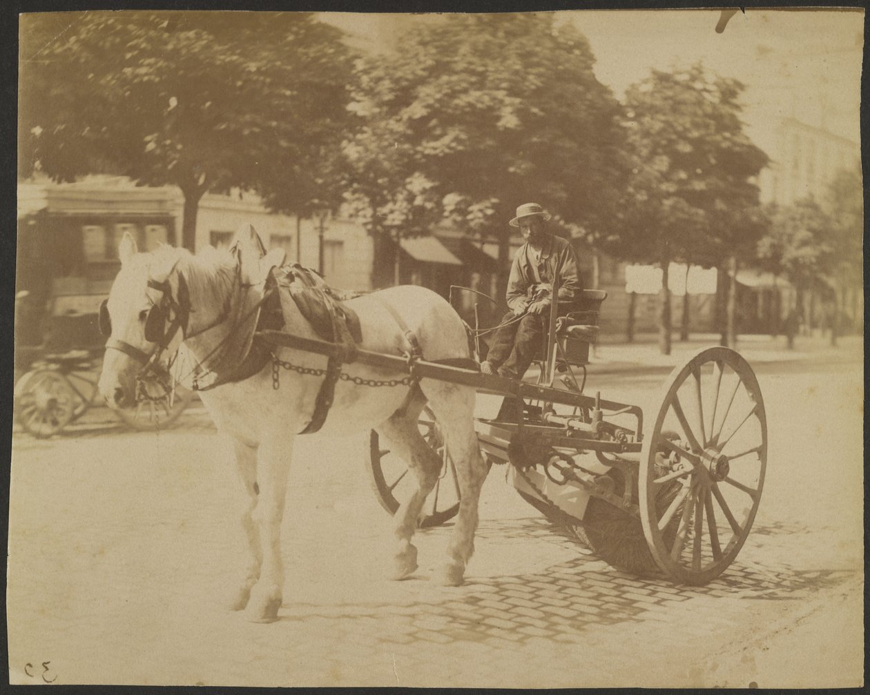 [Paardenveger]. door Eugène Atget