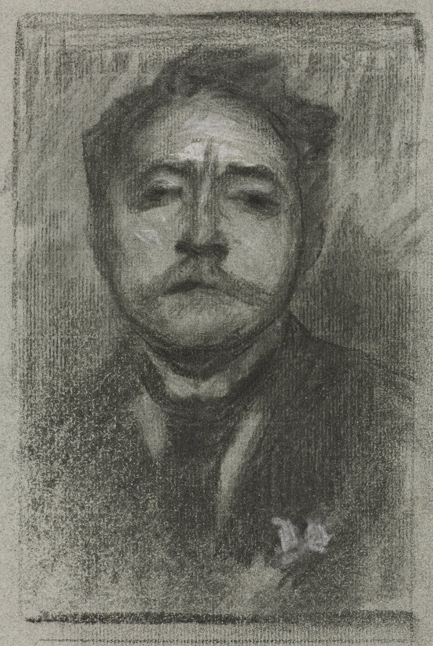 Portret van Jean Ajalbert, c. 1893 door Eugène Carrière