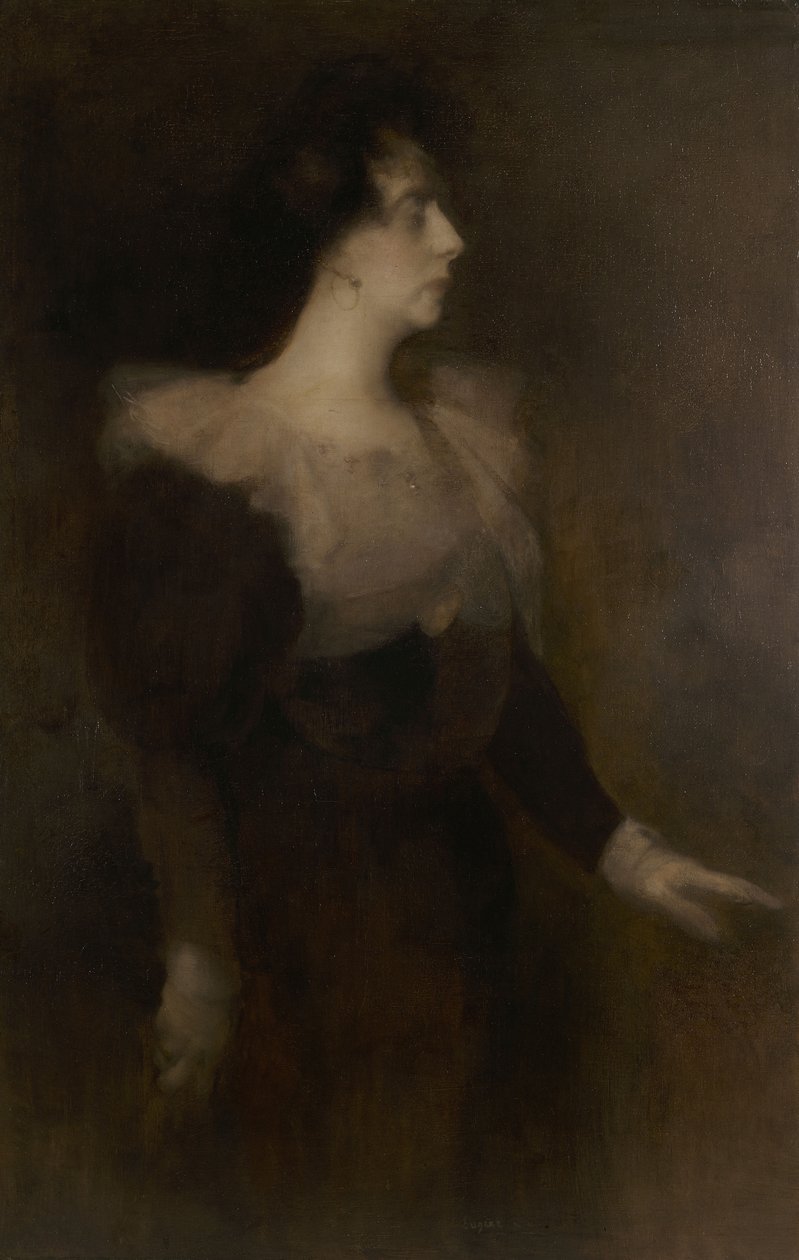 Portret van Pauline Ménard-Dorian 1870-1941, c. 1890 door Eugène Carrière