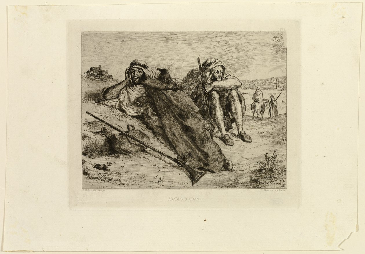 Arabieren van Oran door Eugène Delacroix