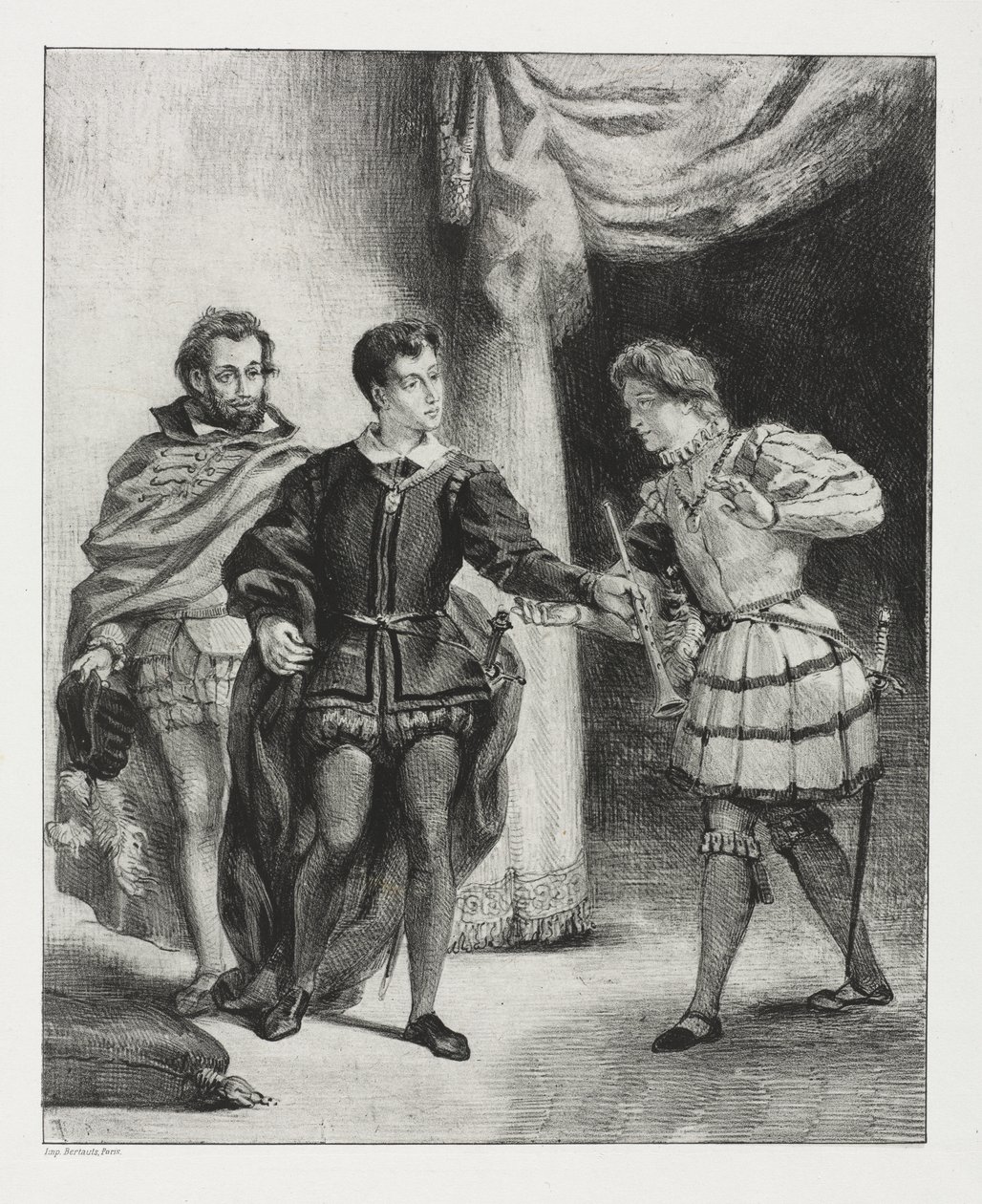 Hamlet: Hamlet en Guildenstern door Eugène Delacroix