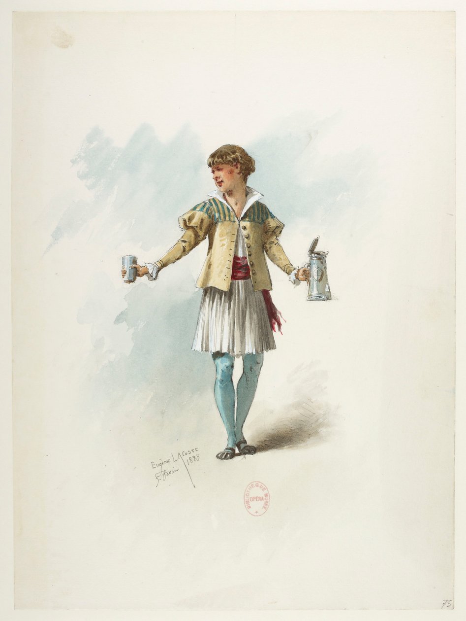 Btv1b84558104 79 - Saint-Saëns - Henry VIII - Maquettes de costumes - Lacoste - 75. Kostuum door Eugene Lacoste