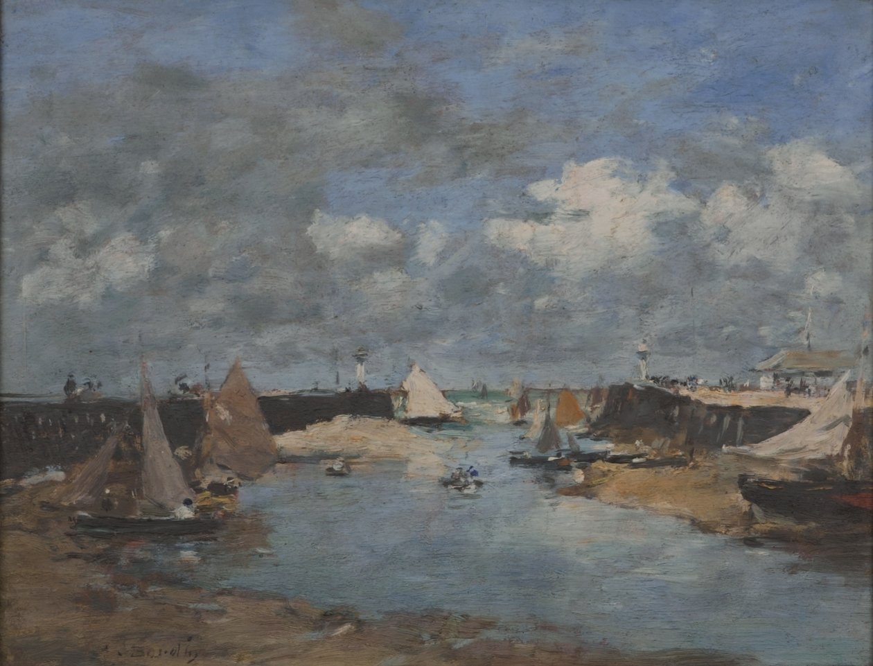 Trouville Haven door Eugene Louis Boudin