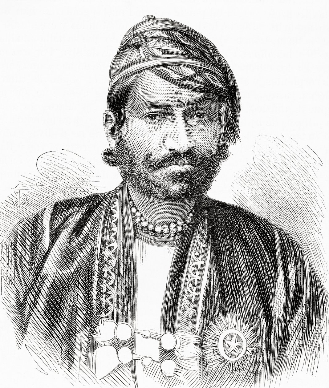 Maharajah Sawai Ram Singh II, Maharajah van Jaipur, uit 