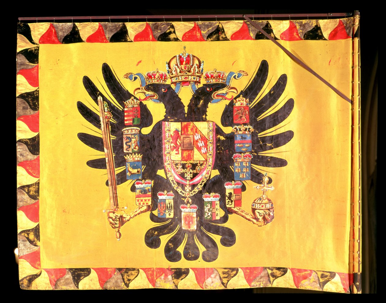 Vlag van de keizerlijke Habsburgse dynastie, c.1700 door European School