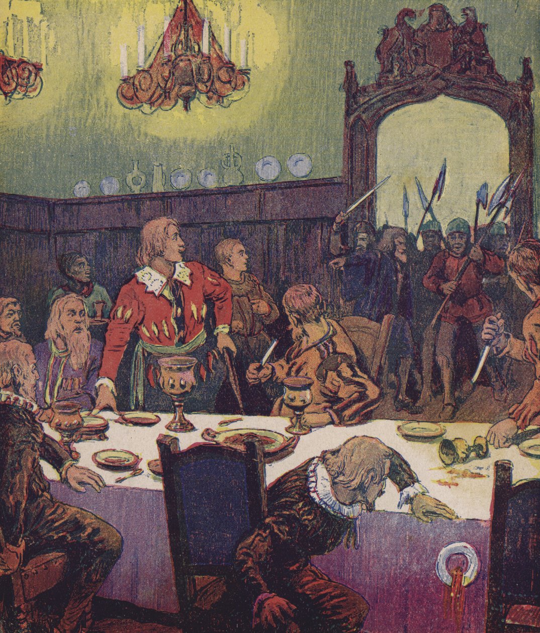 Klaus Störtebeker (kleurenlitho) door European School