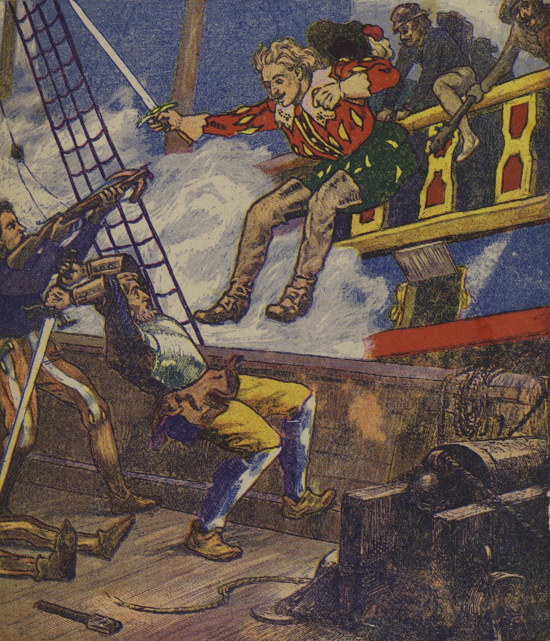 Klaus Störtebeker (kleurenlitho) door European School