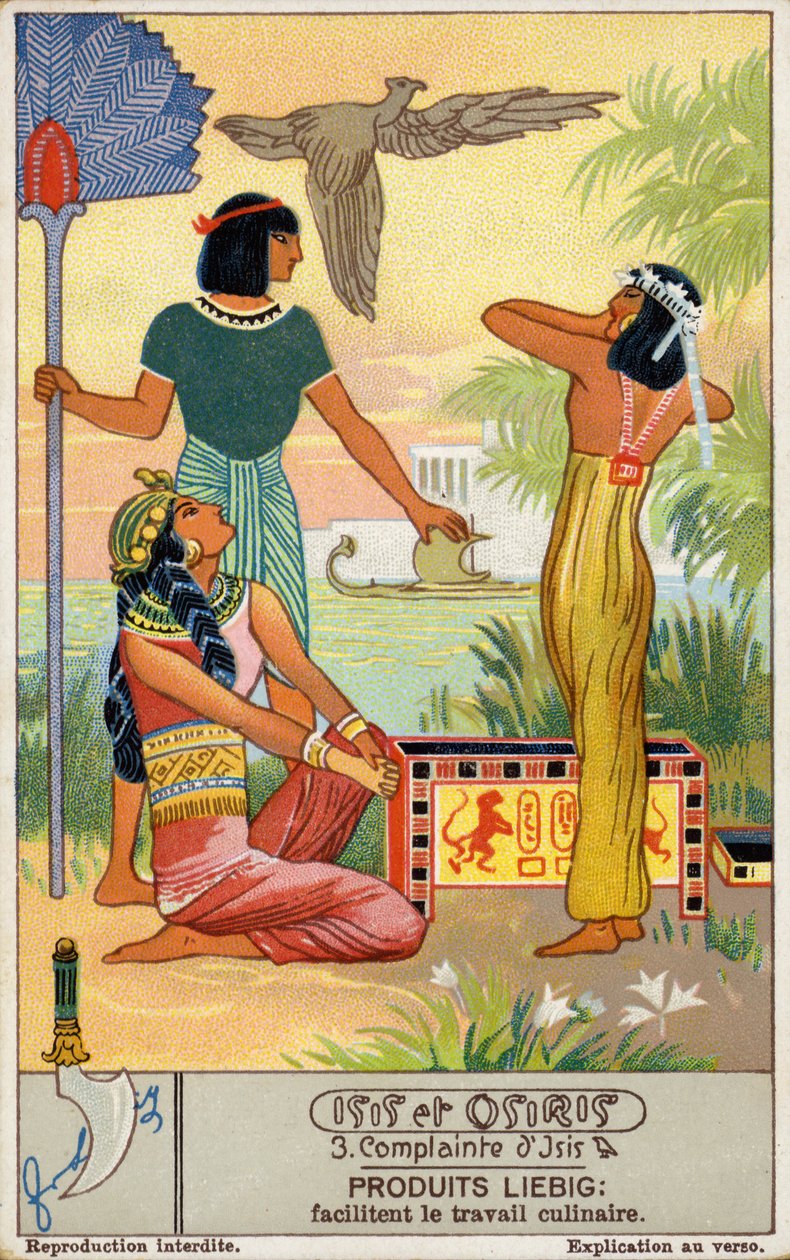 Klaagzang van Isis (chromolitho) door European School
