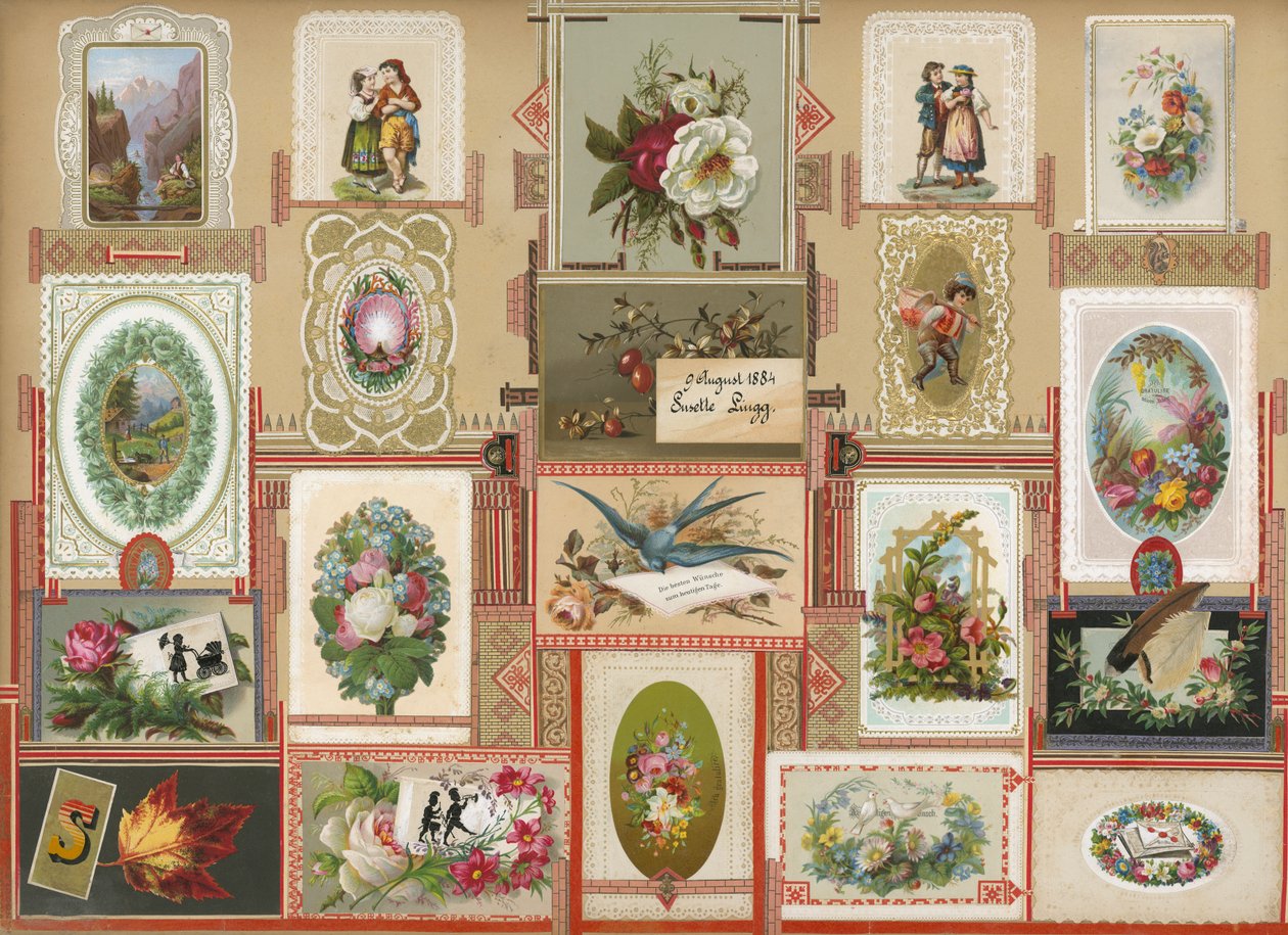 Pagina uit Sammelsurium Deel VI (gedrukt materiaal) door European School