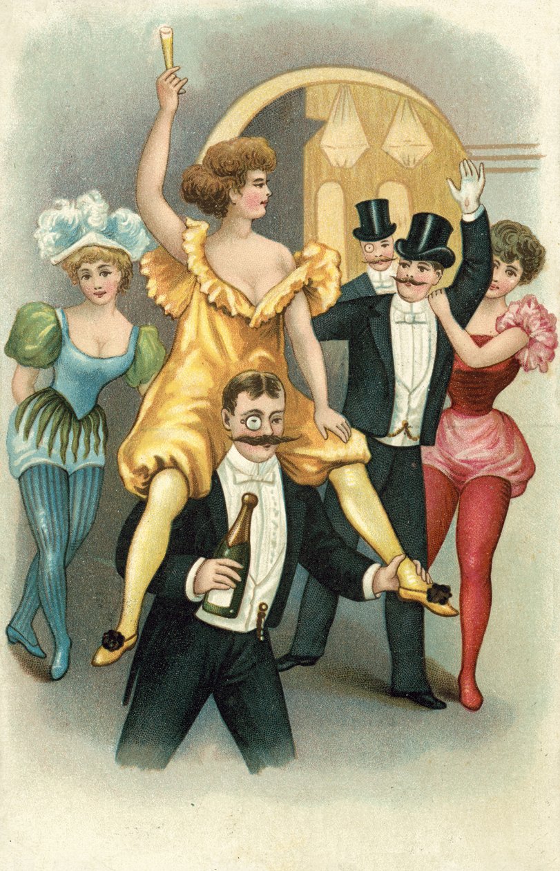 Feesten (kleurenlitho) door European School