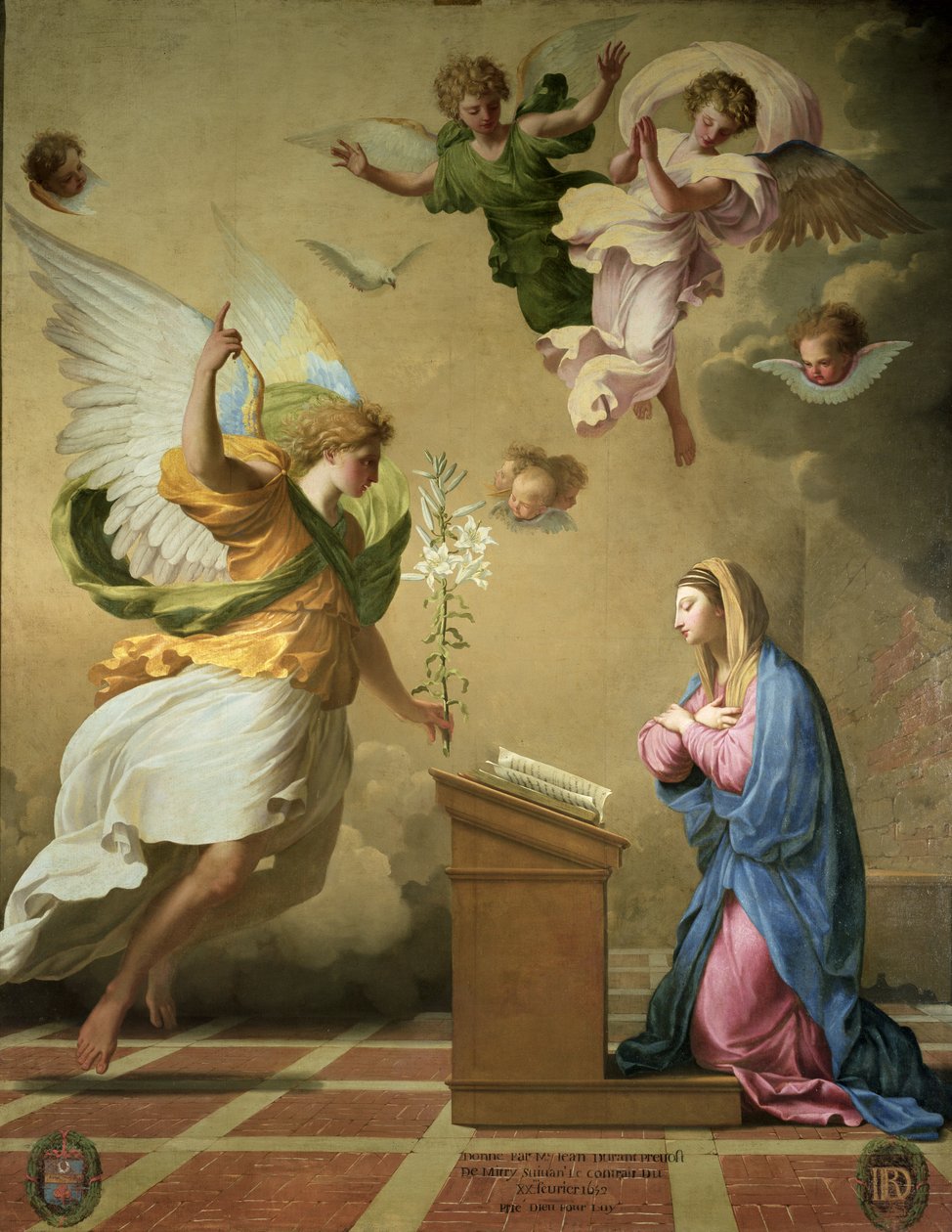 De annunciatie, voor 1652 door Eustache Le Sueur
