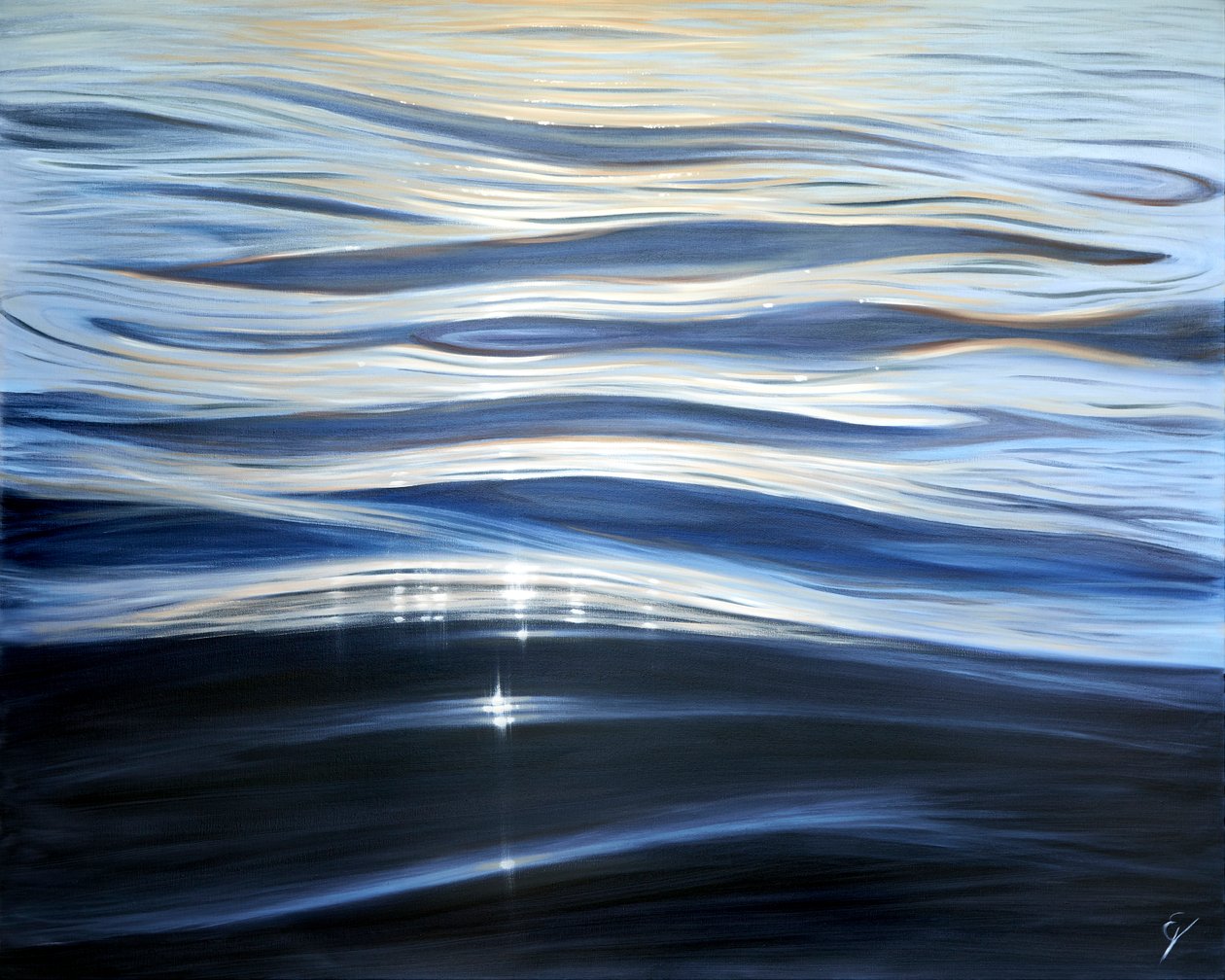 Perle de la Mer, 2023 (olieverf op doek) door Eva Volf