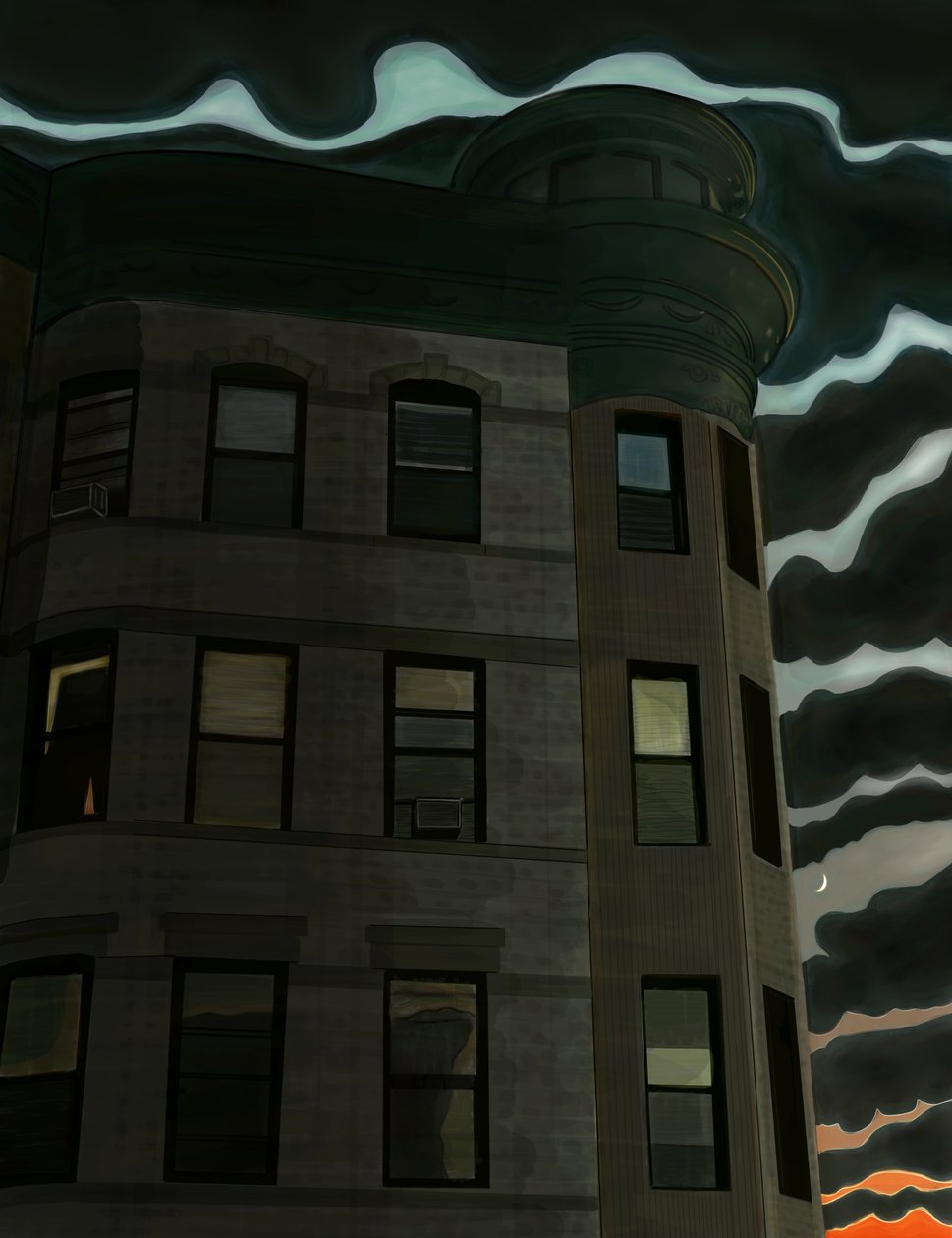13th Street bij 7th Avenue, Brooklyn (digitale kunst) door Evan Sklar