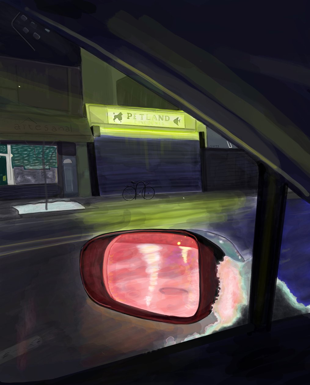 5th avenue en 13th Street , Brooklyn (digitale kunst) door Evan Sklar
