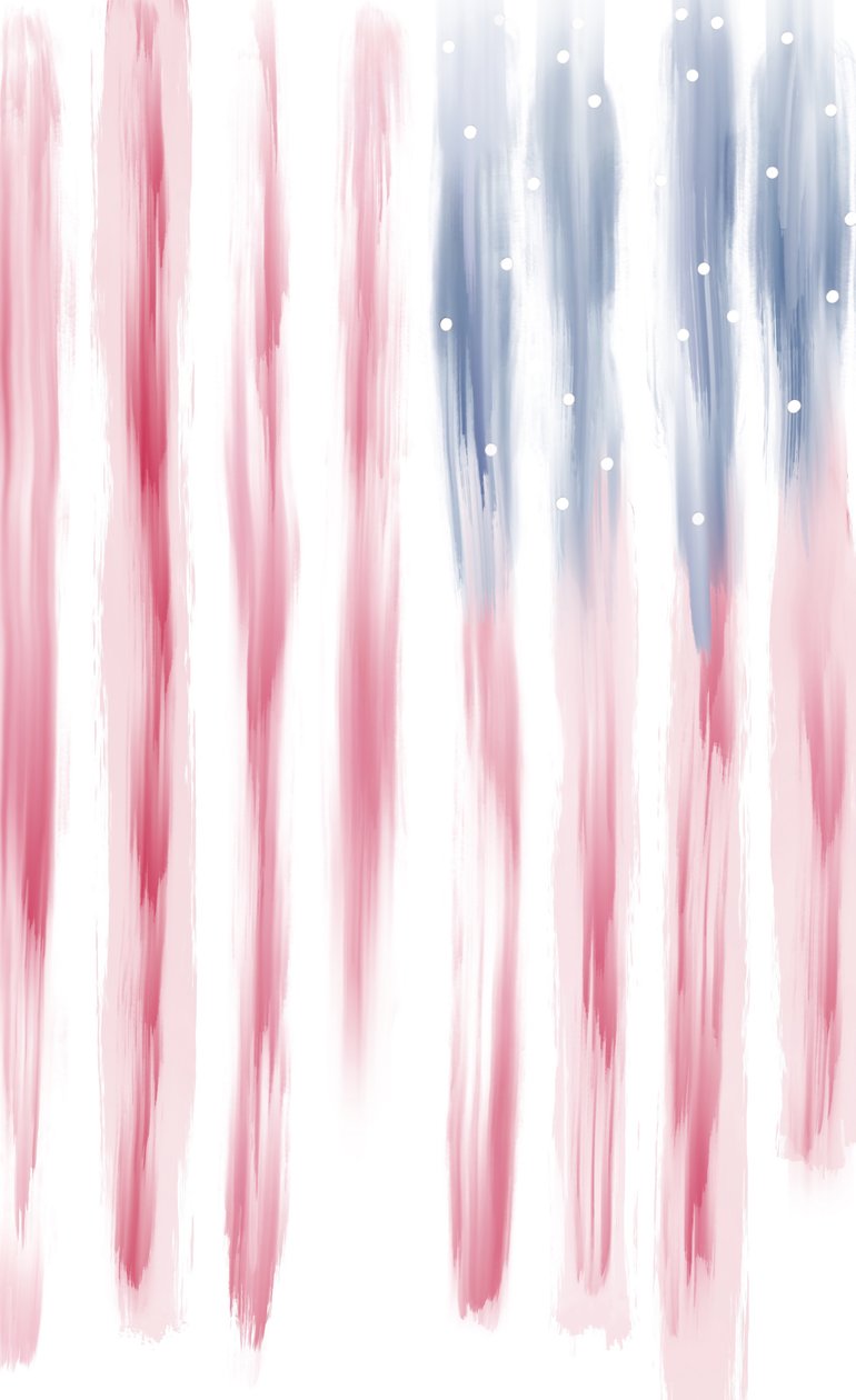 Amerikaans pistoolgeweld (digitale kunst) door Evan Sklar